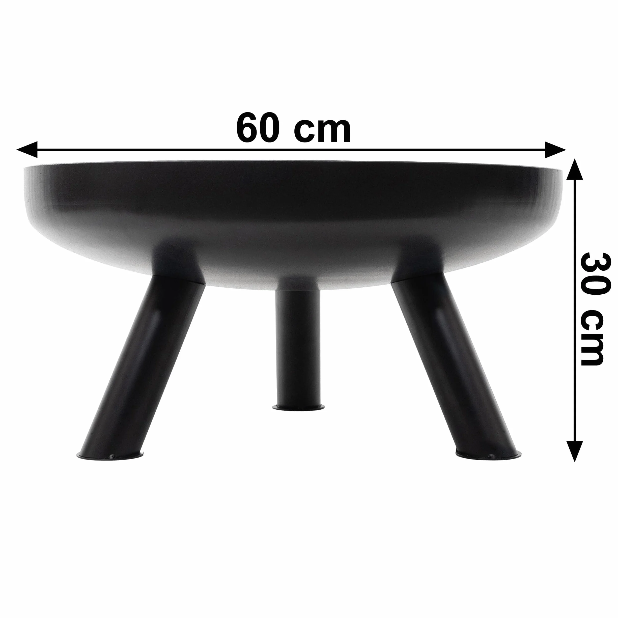 Duże palenisko ogrodowe 60cm ognisko grill do kociołka