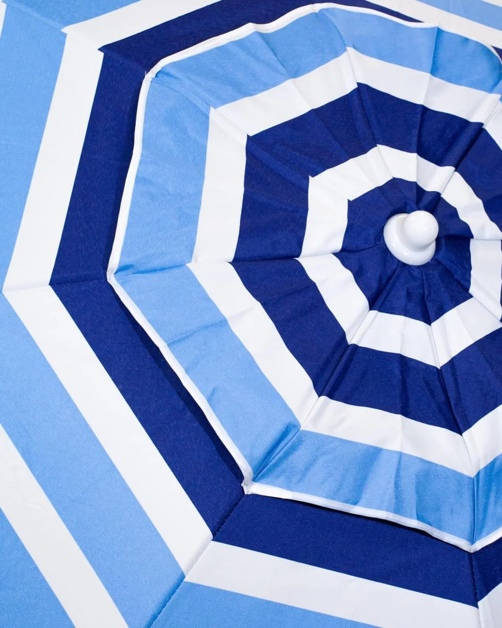 SUN & SURF Parasol plażowy 200 cm UPF 50+ UV Royal Blue 180 CM