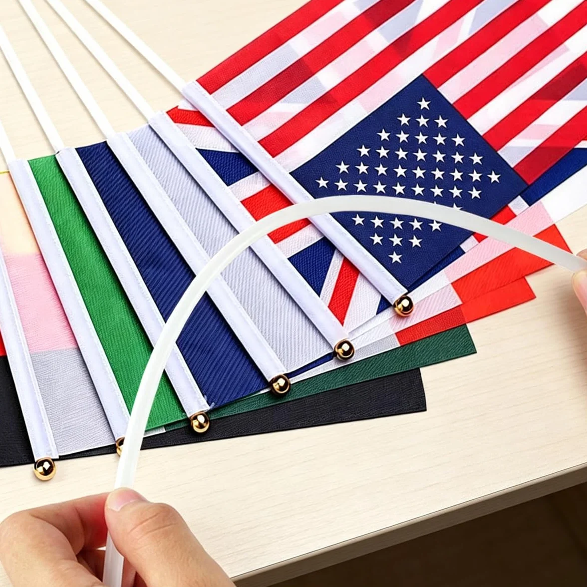 48 flag świata, 2026 Flagi do dekoracji mistrzostw świata, 14 × 21 cm, na mistrzostwa świata, imprezy sportowe, imprezy, dekoracje, mistrzostwa świata w piłce nożnej