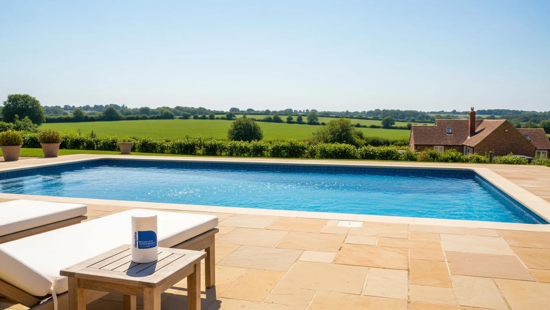 Deep Blue - Stabilised Chlorine Granules 1kg Neutral PH | Suitable for Pools, Spas, and Hot Tubs Granular | Made in UK | Swimming Pool & Spa Water Care