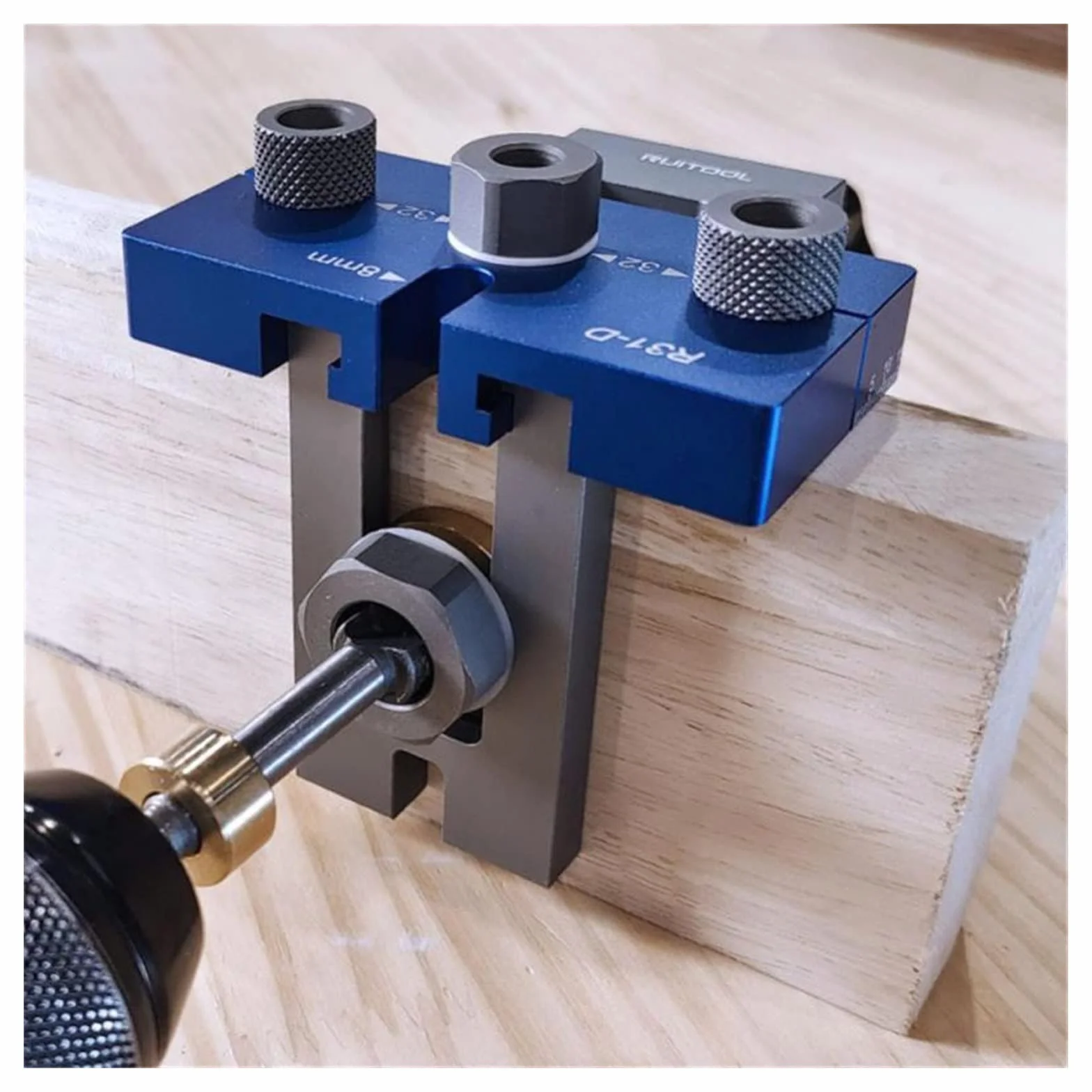 3w1 wiertło do otworów w drewnie pozycjoner przewodnik lokalizator Jig stolarka zestaw do organizacji 6-15mm wiertła Adjustabl stolarstwo narzędzie do majsterkowania(Set B)