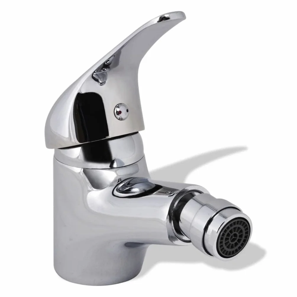 Bidet krany zestaw 2 szt. chrom bateria mieszakowa jednouchwytowa bateria dwuuchwytowa chromowana do instalacji zbiornika, z wężami i ceramicznym kartuszem
