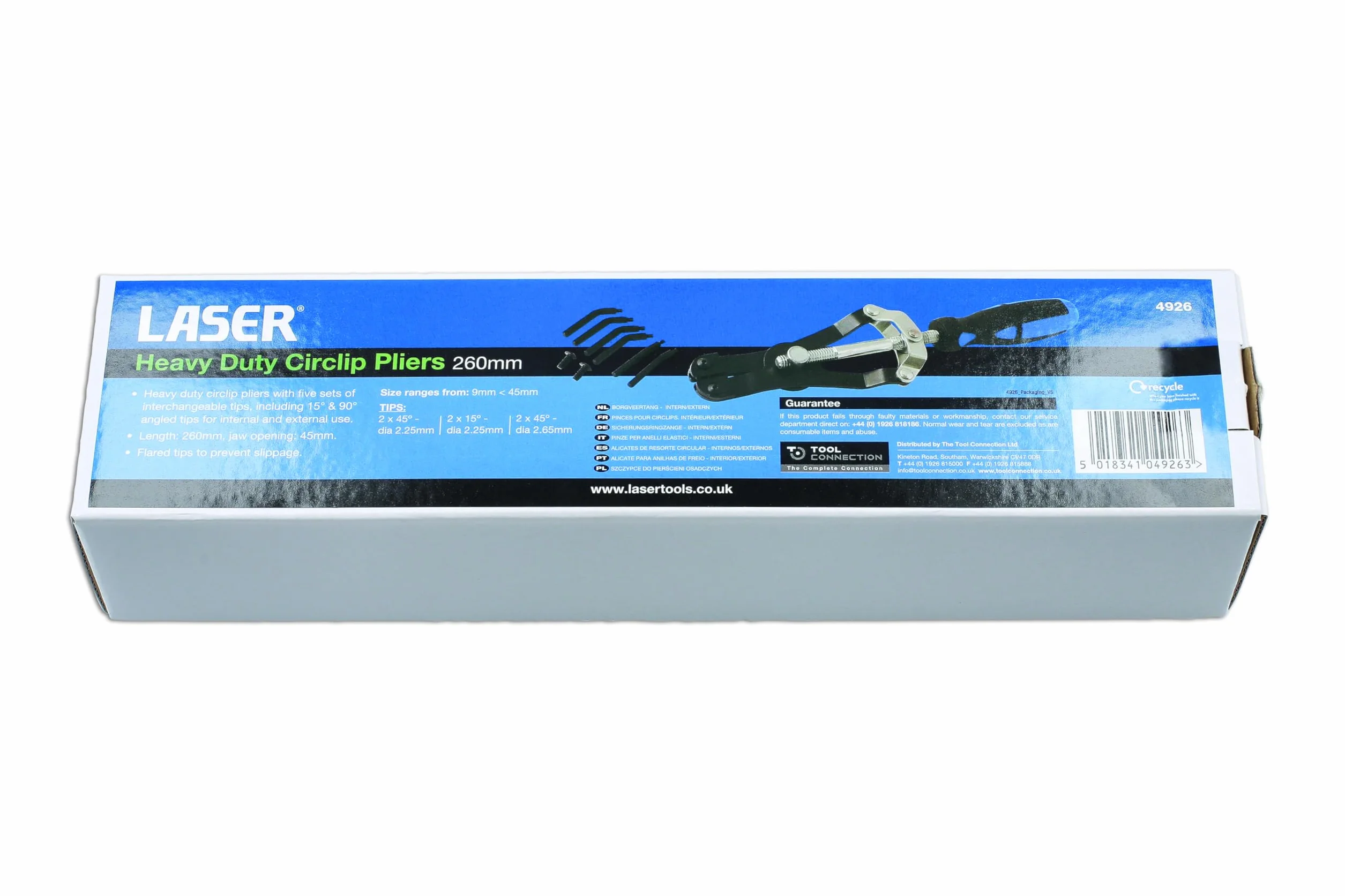 Laser 4926 szczypce zaciskowe - wewnętrzne/zewnętrzne