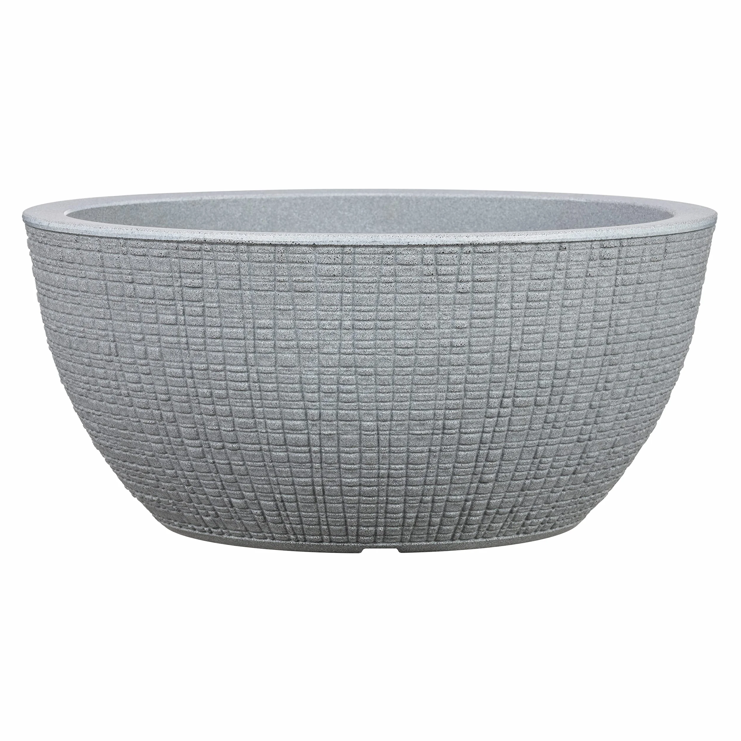 Scheurich Barceo Bowl 40 donica okrągła Stony Grey z recyklingu na zewnątrz 18