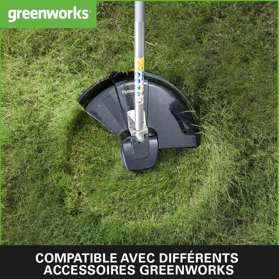 Greenworks Podkaszarka elektryczna 2w1 GST1246 (AC Electric 230V moc silnika 1200W szerokość koszenia 40cm żyłka tnąca 2mm 5500 obr/min regulowany dodatkowy uchwyt półautomatyczna szpula żyłki)