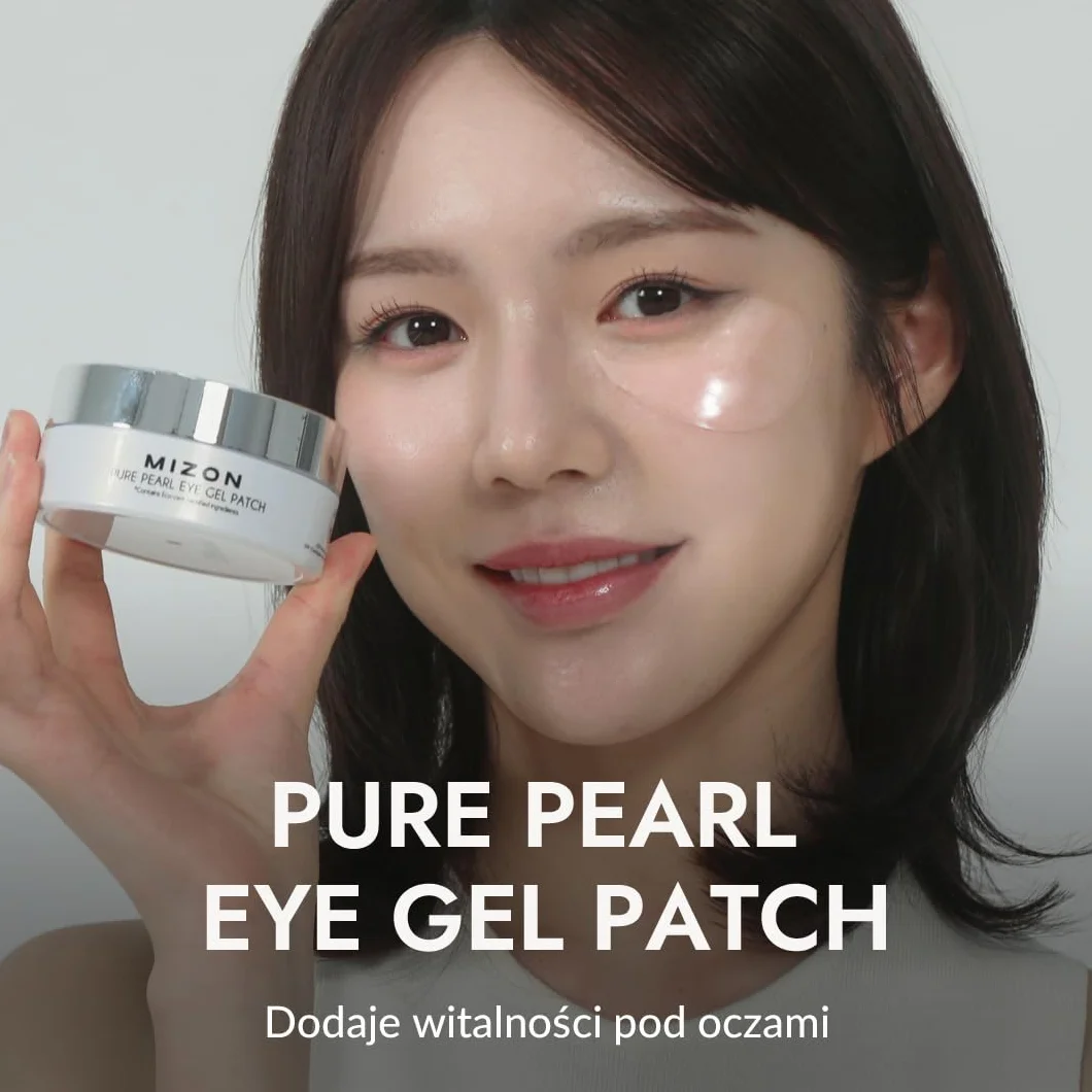 Mizon Pure Pearl Eye Gel Patch (30 par) Redukuje zmarszczki i opuchliznę, leczenie cieni i worków pod oczami, Płatki pod oczy w postaci hydrożelu z kompleksem białych kwiatów, naturalne składniki