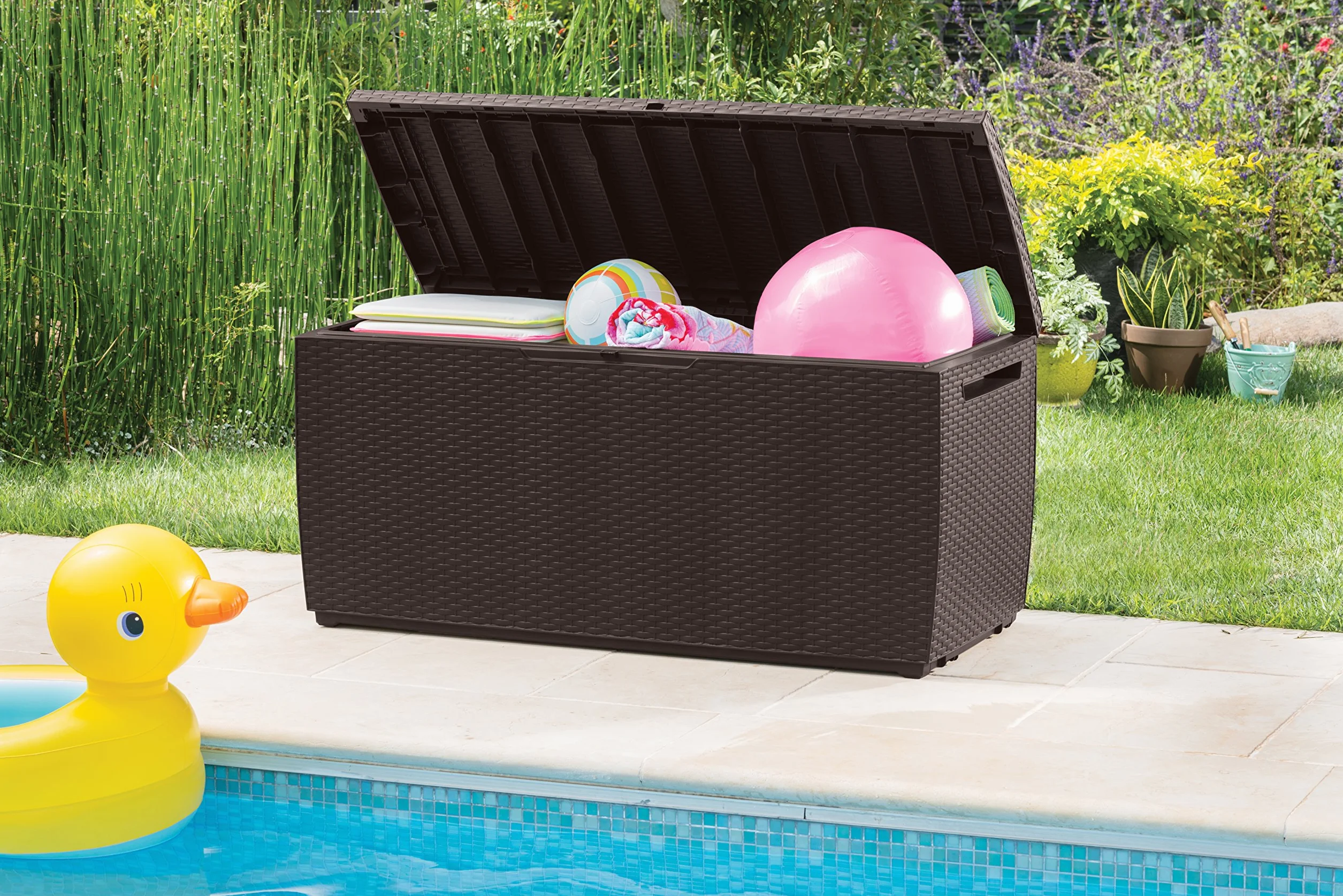 Keter Capri Skrzynia Ogrodowa 305L Brązowy 123x53.5x57 cm