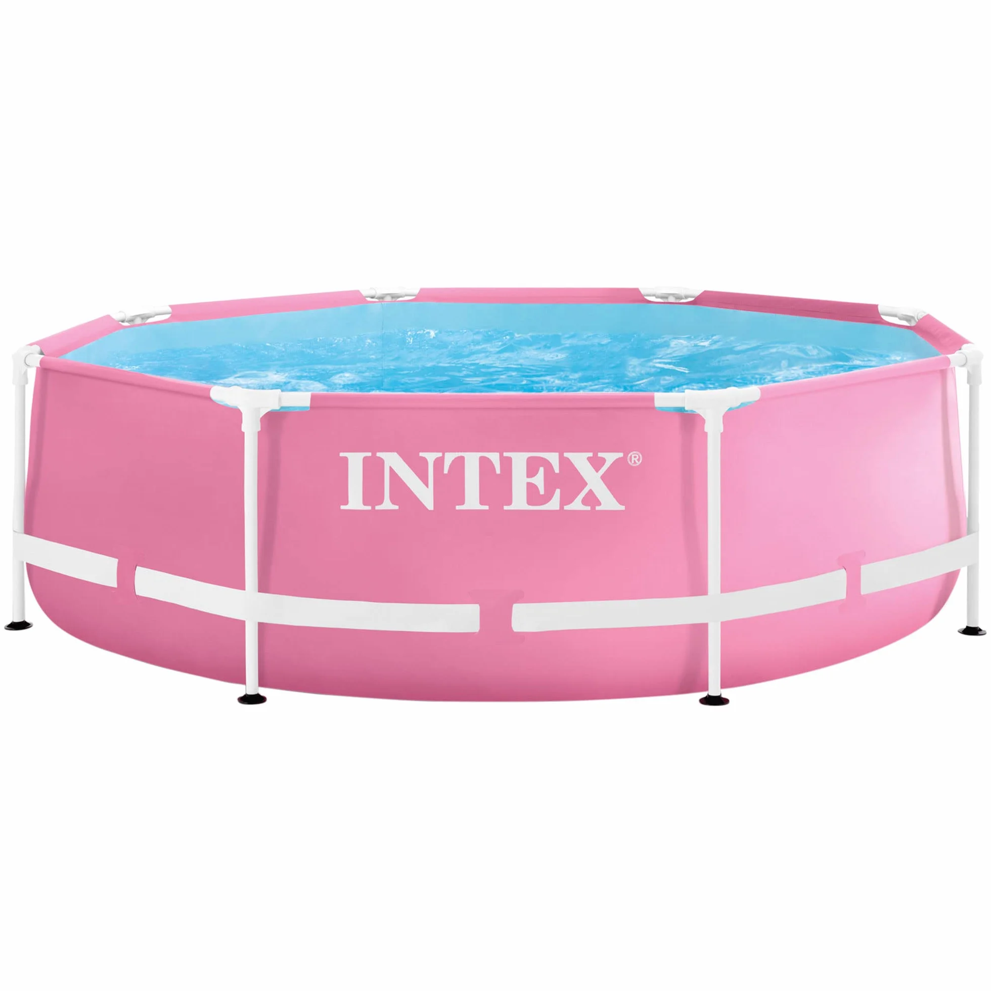 Intex Metal Frame Basen 244 x 76 cm Różowy