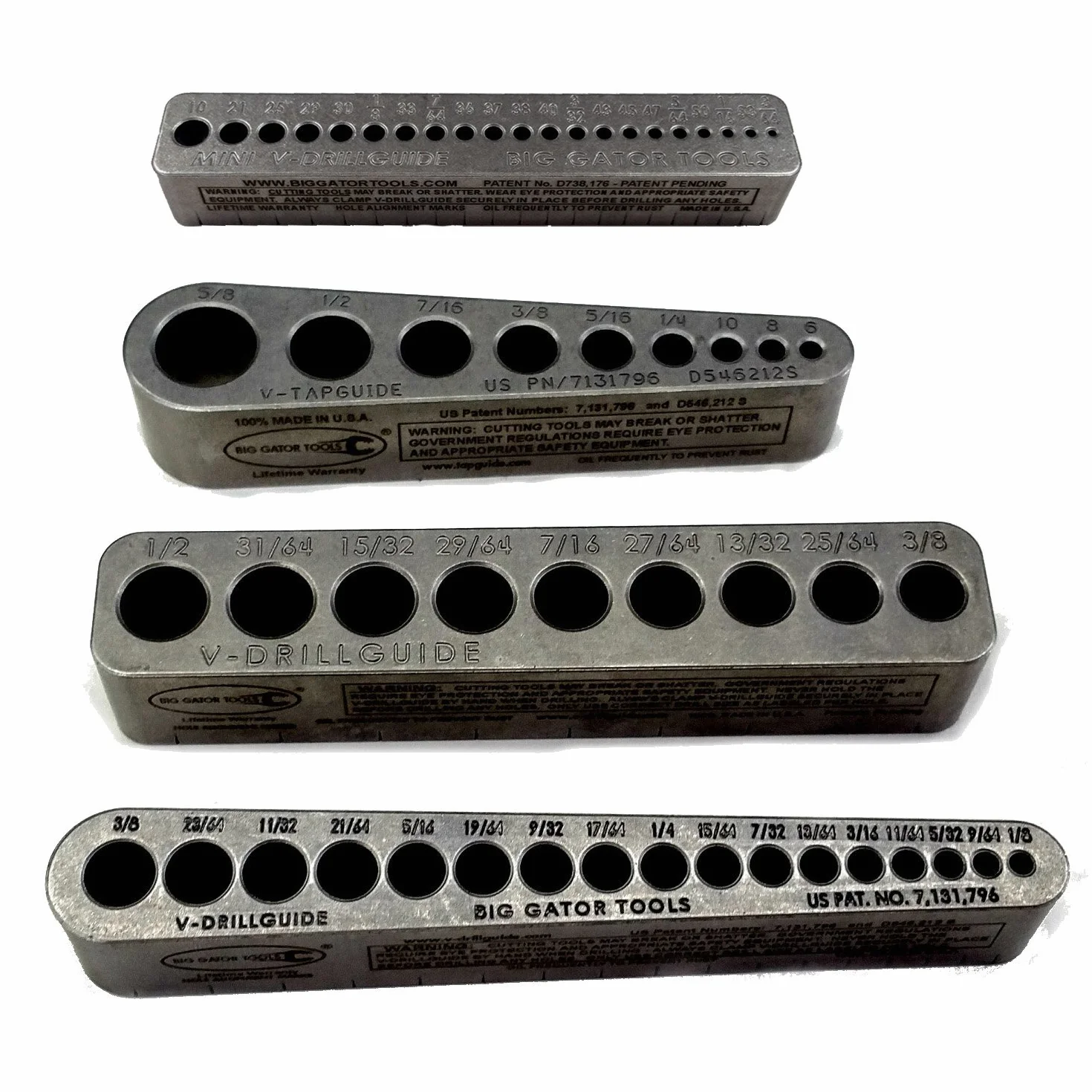 Big Gator Tools Big Gator Tools BGT V-4-pak V-Drill Guide SAE + liczba otworów 4 szt. zestaw