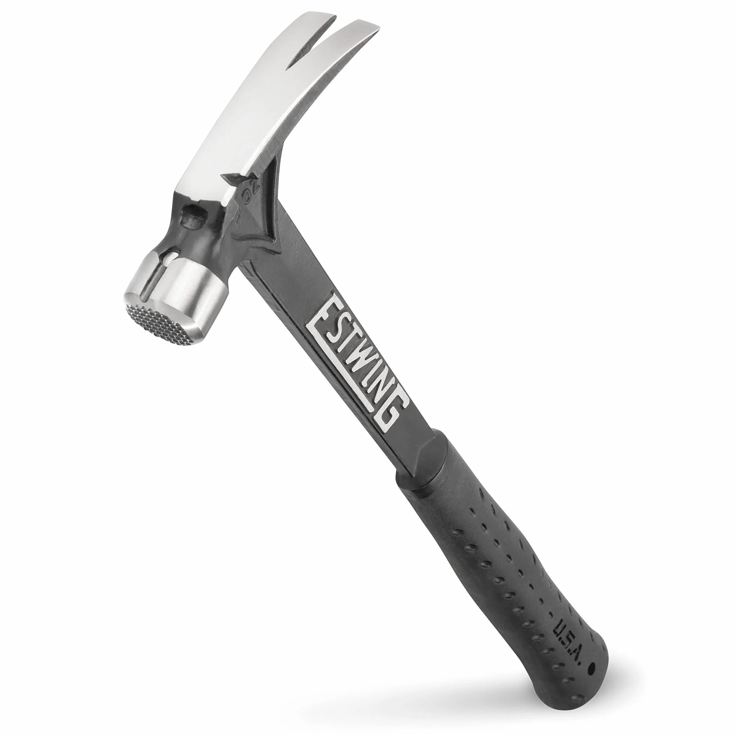 ESTWING Ultra Series Hammer - 425 g młotek do obróbki drewna z frezowaną powierzchnią i uchwytem redukującym wstrząsy - EB-15SM