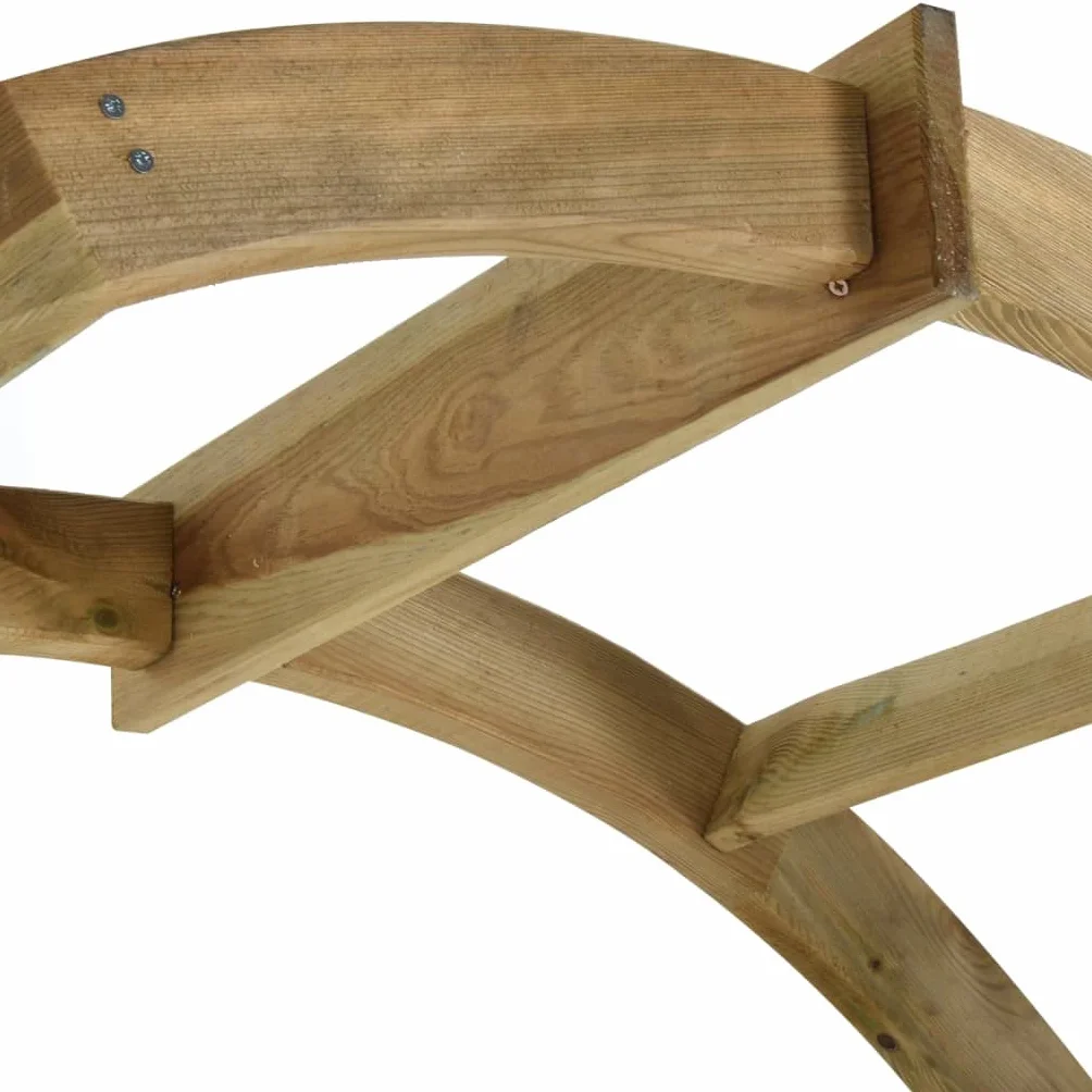 vidaXL Pergola ogrodowa zwieńczona łukiem, impregnowane drewno sosnowe