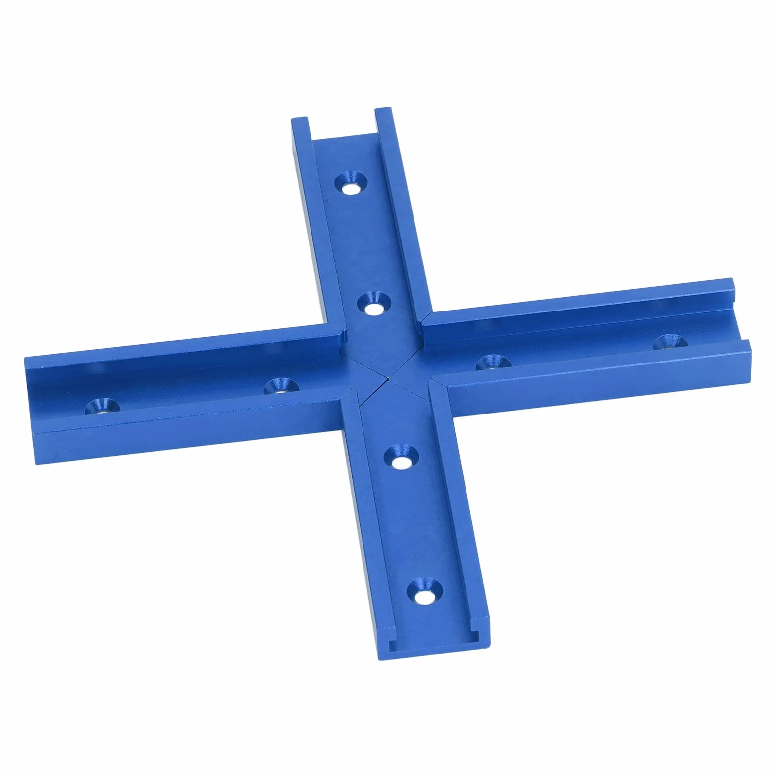 Złącze T Track , 4 szt., łatwy montaż, długość 100 mm, stabilne przesuwne złącza z gniazdem T, stop aluminium do cięcia (niebieski),Kompleksowy zestaw narzędzi