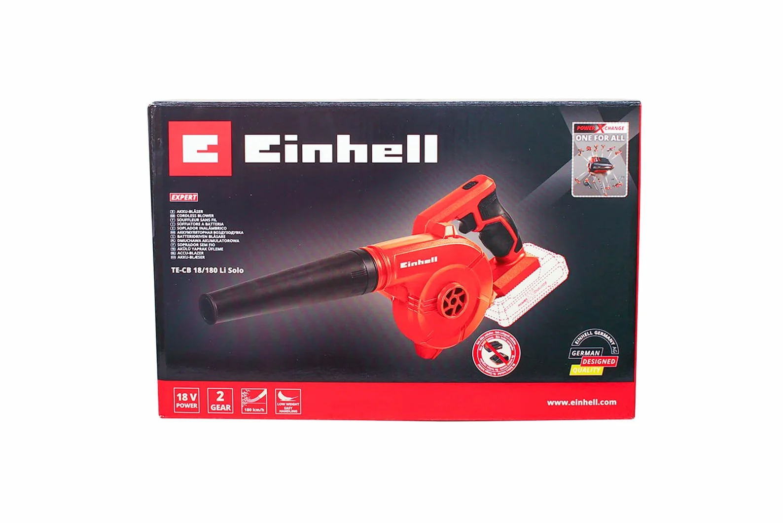 Einhell TE-CB 18/180 Li-Solo Power X-Change Dmuchawa akumulatorowa 18V 180 km/h 15500 min-1