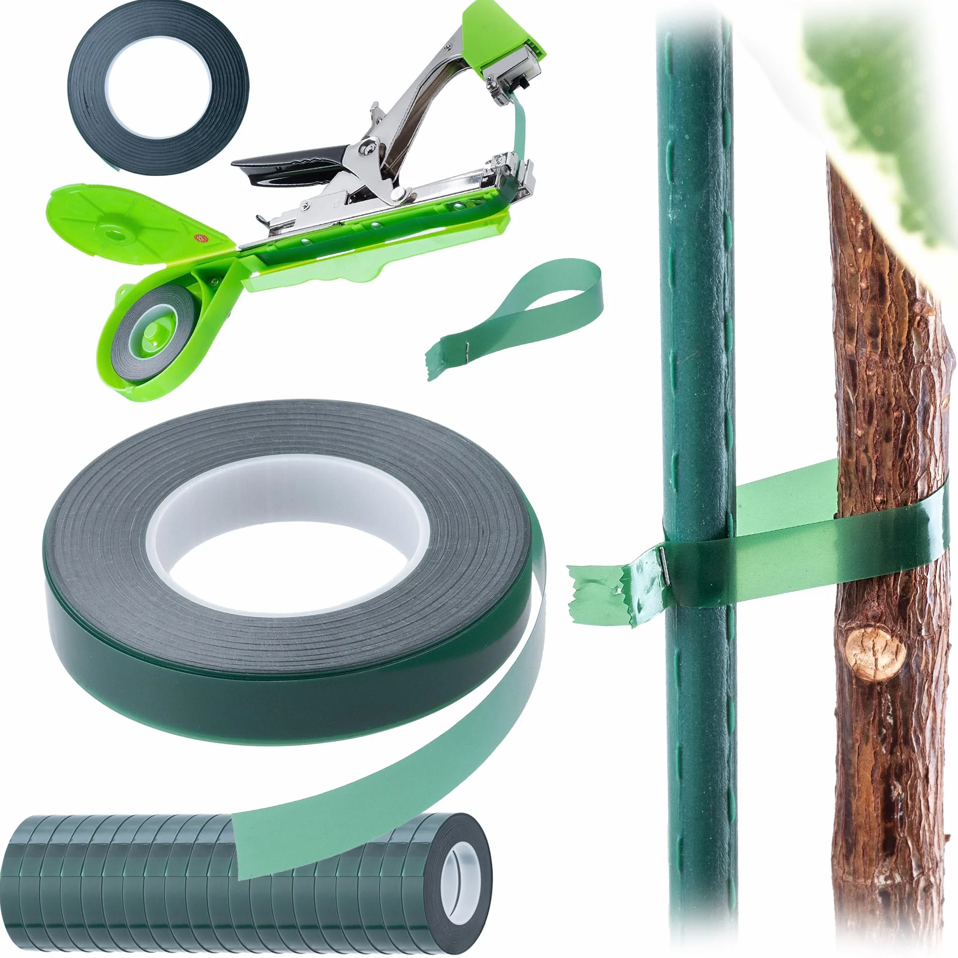 KADAX Taśma do wiązania szczypiec 20 rolek 11 mm x 25 m zielona