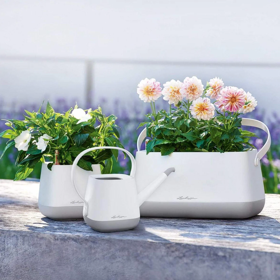 Lechuza Yula Konewka, White Pearl Rose Silk Matt, 30x14x21.5 cm