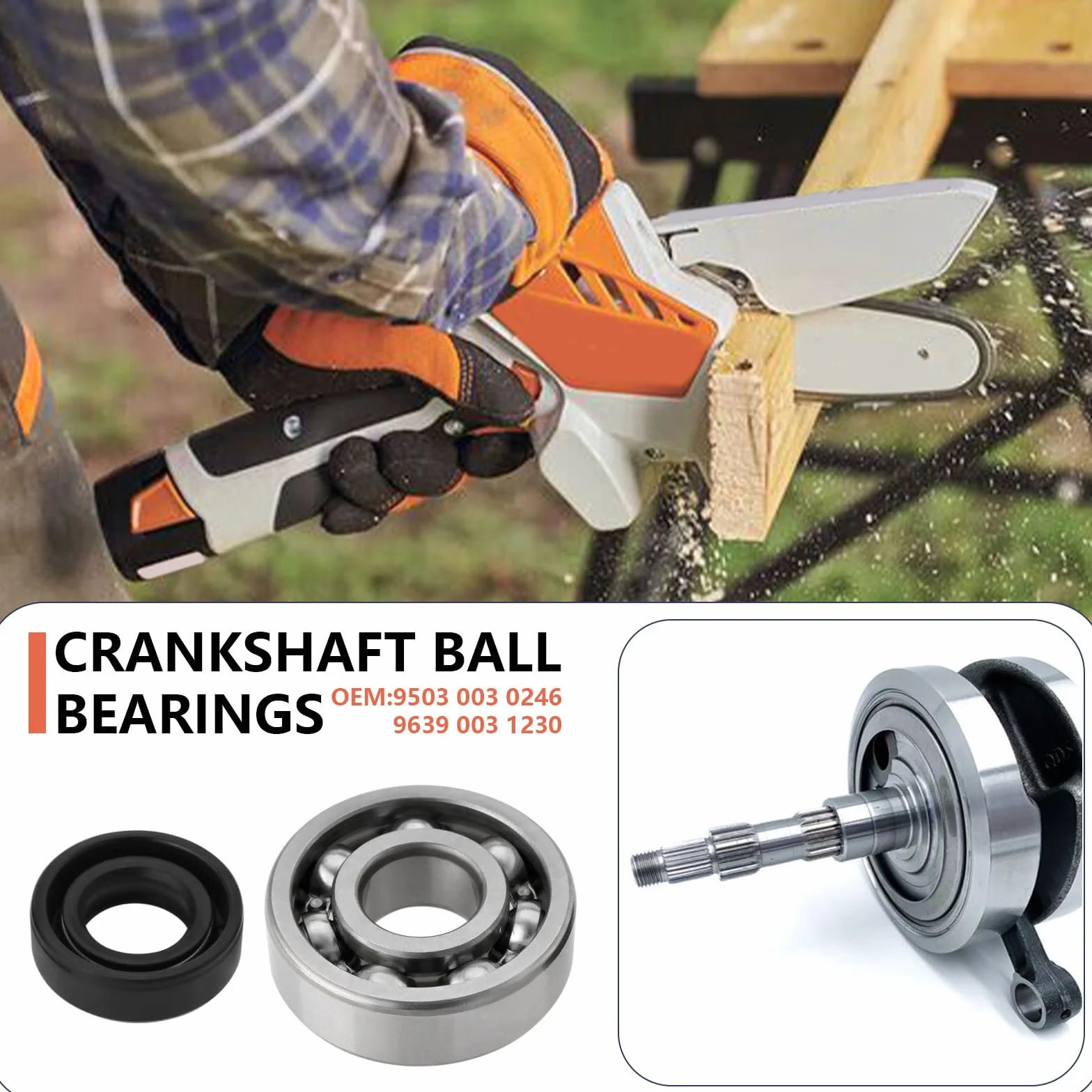 Stihl Zestaw Łożysk Wału Korbowego i Uszczelek BG56 BG66 BG86 SH56 SH85 SH86