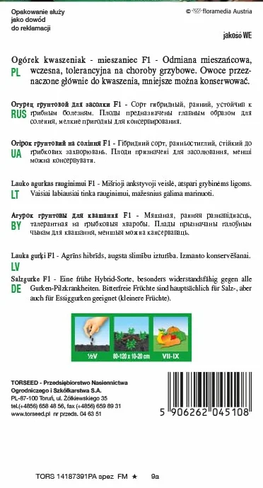 Julian F1 Cucumis sativus nasiona ogórków wczesna hybryda wysoka wydajność do marynowania odporna na choroby (3 g)