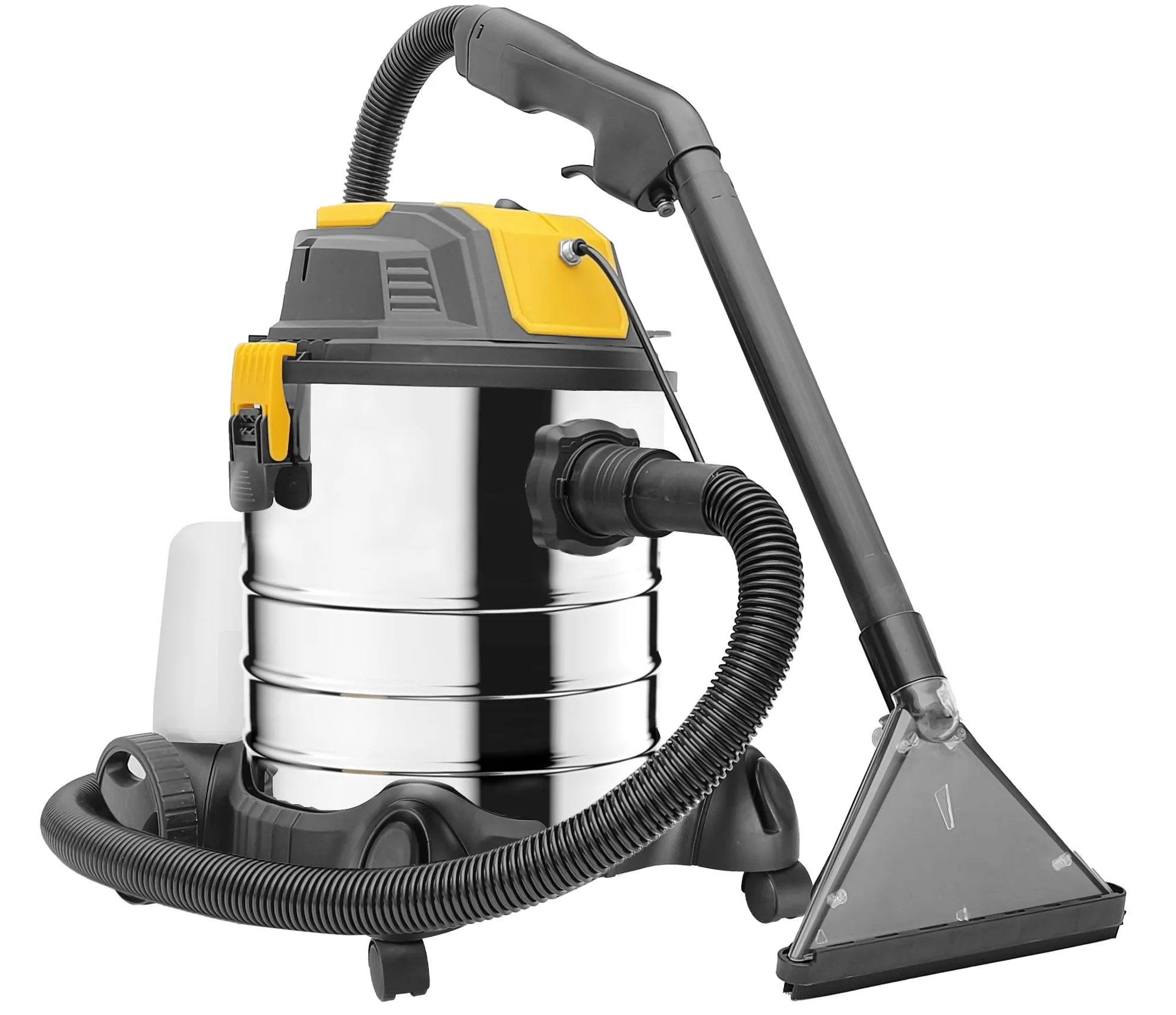 COIL Odkurzacz na Mokro i Sucho 4 w 1, Środek do Czyszczenia Dywanów, 17 kPa, Zbiornik na Wodę 5 l, 1300 W, Bezworkowy, z Funkcją Natrysku i Funkcją Nadmuchu, 25 l, Filtr HEPA