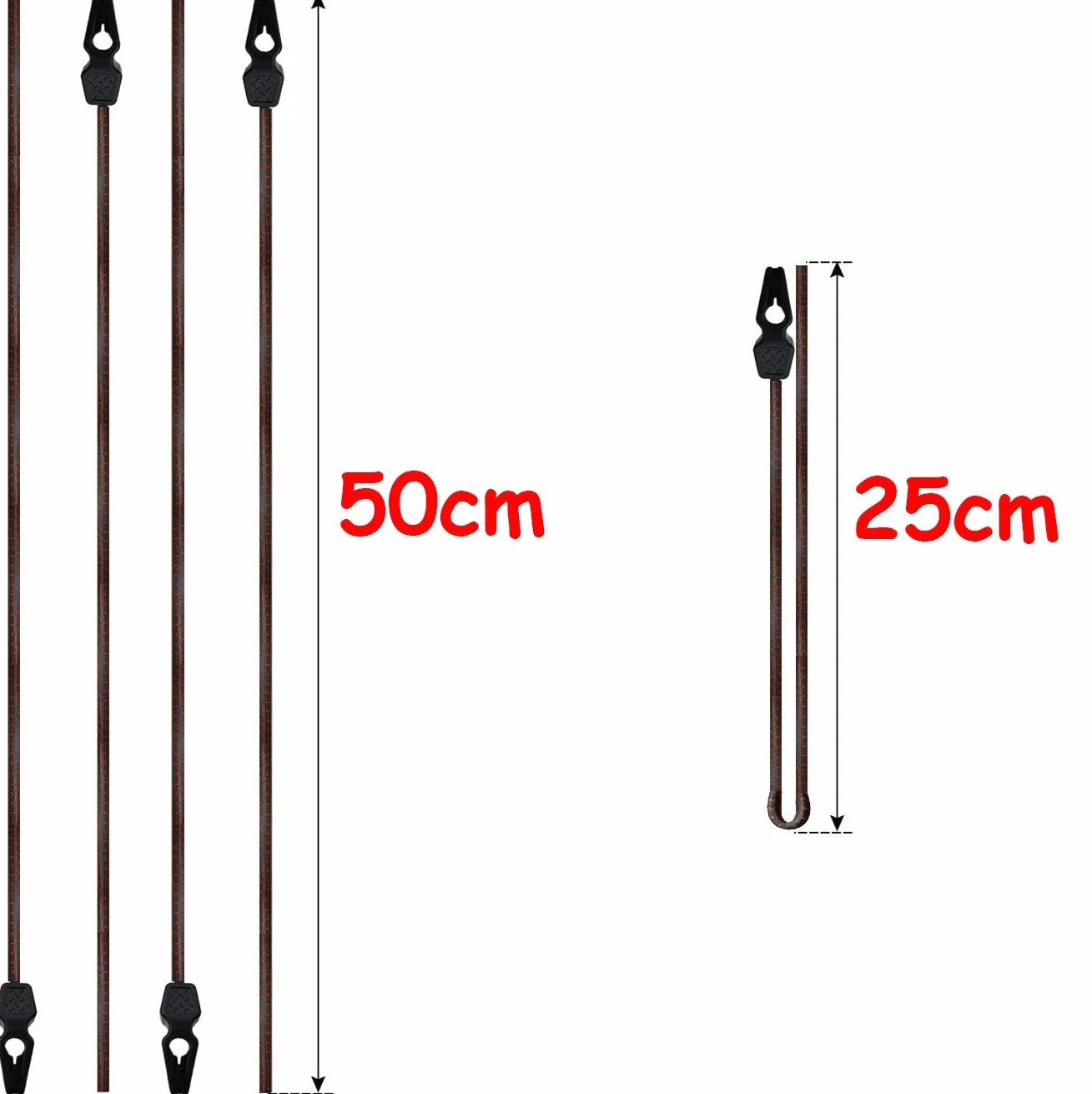 Magma elastyczne kable do znaków 50 cm bungee regulowana długość
