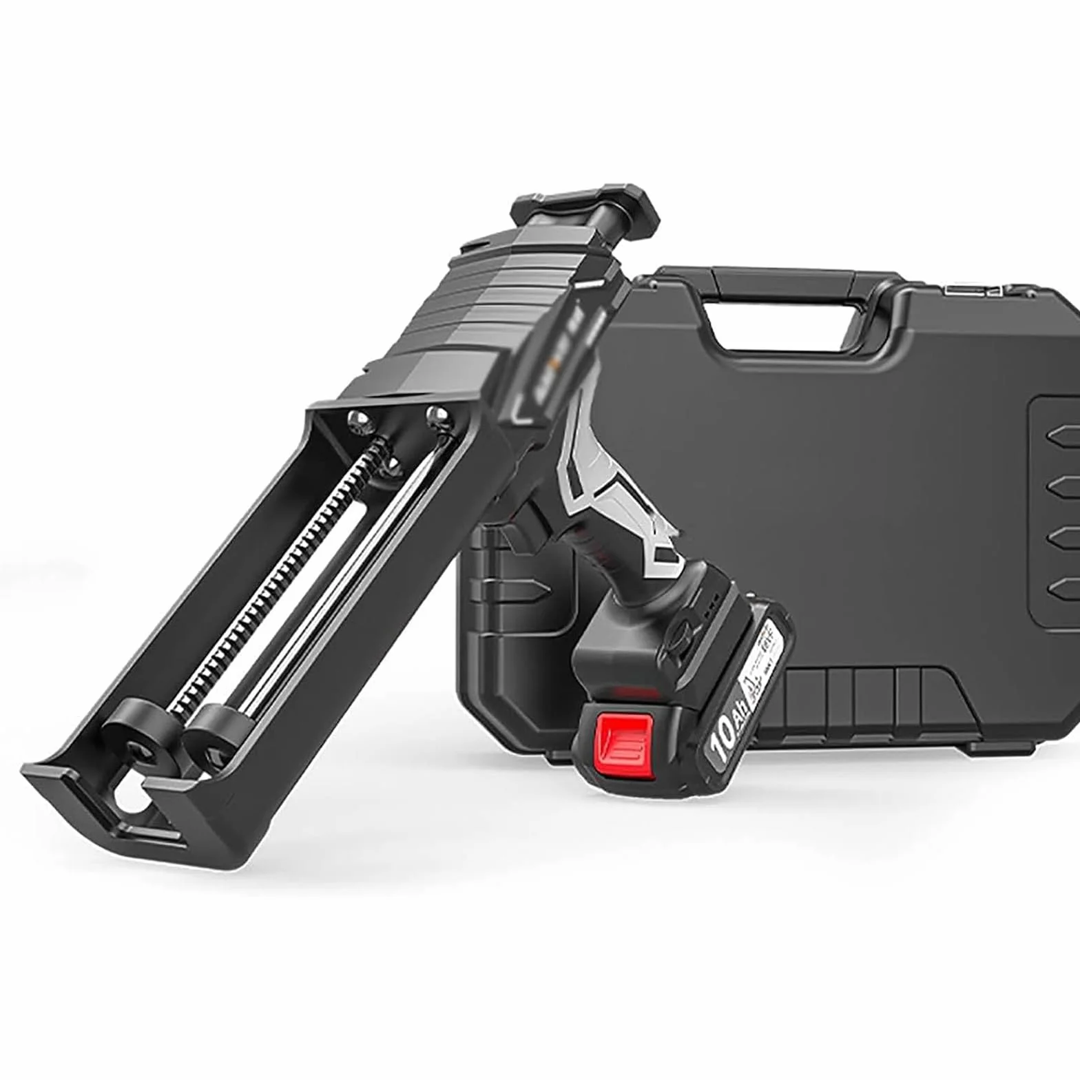 Elektryczny podwójny pistolet klejowy, bezprzewodowy pistolet do uszczelniania z bateryjką Li 2.0AH i światłem LED, 6 regulowanych prędkości, funkcja stałej prędkości