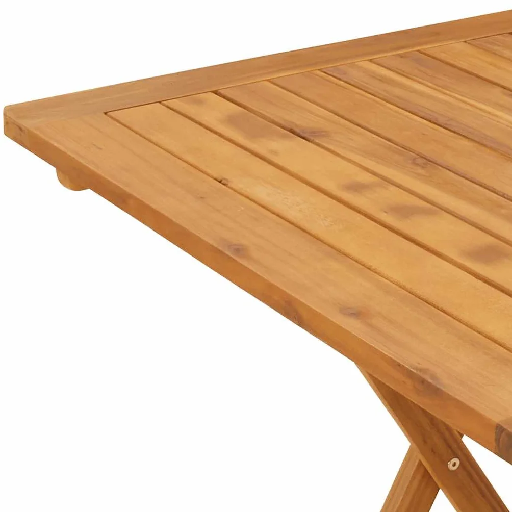 vidaXL Składany stół ogrodowy 70 x 70 x 75 cm lite drewno akacjowe