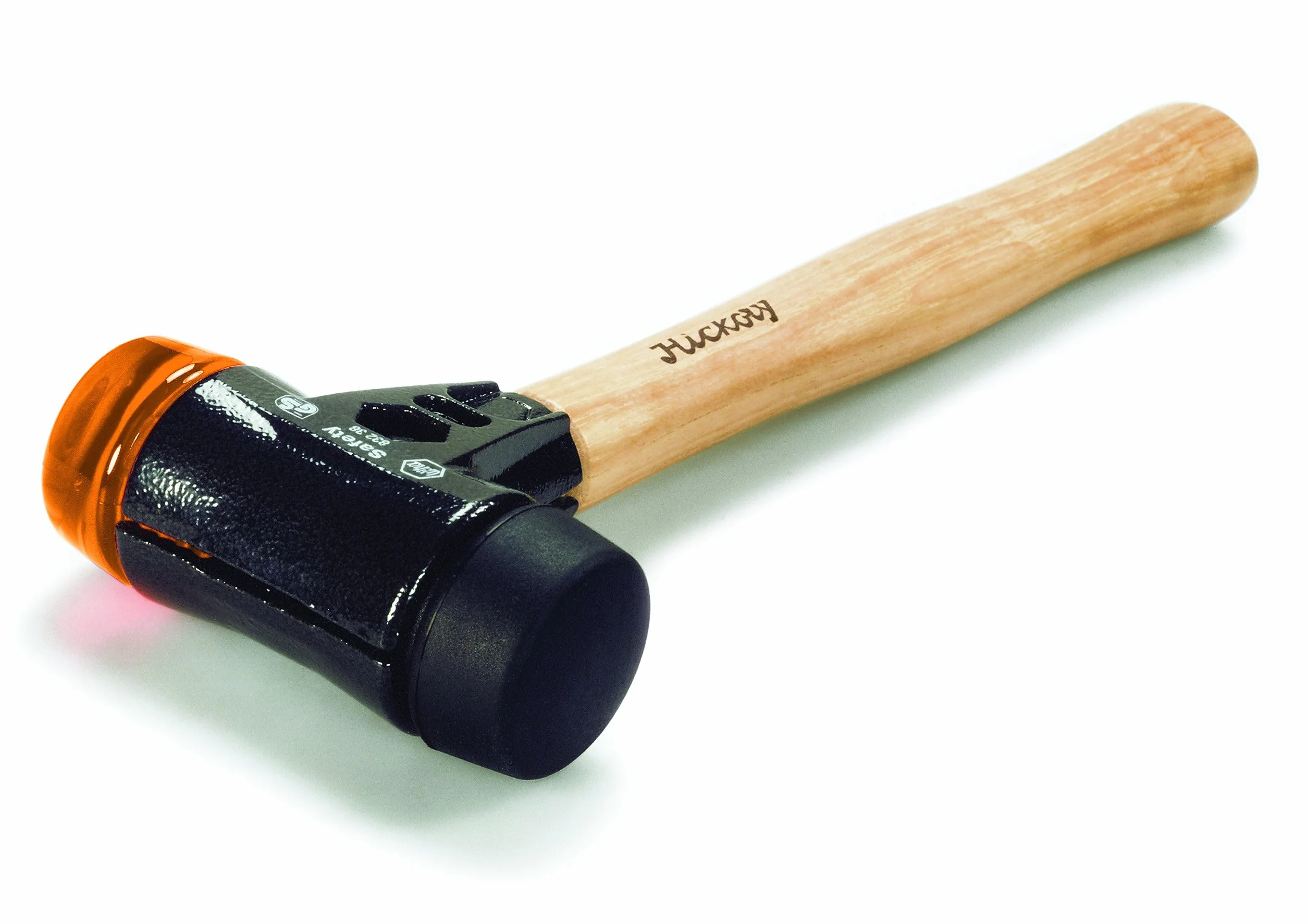 Wiha Safety młotek z miękkim bijakiem stopniu twardości 3 - czarny, czarny/młotek z tworzywa sztucznego okrągły, waga 3200 g, długość 490 mm, Ø 80 mm
