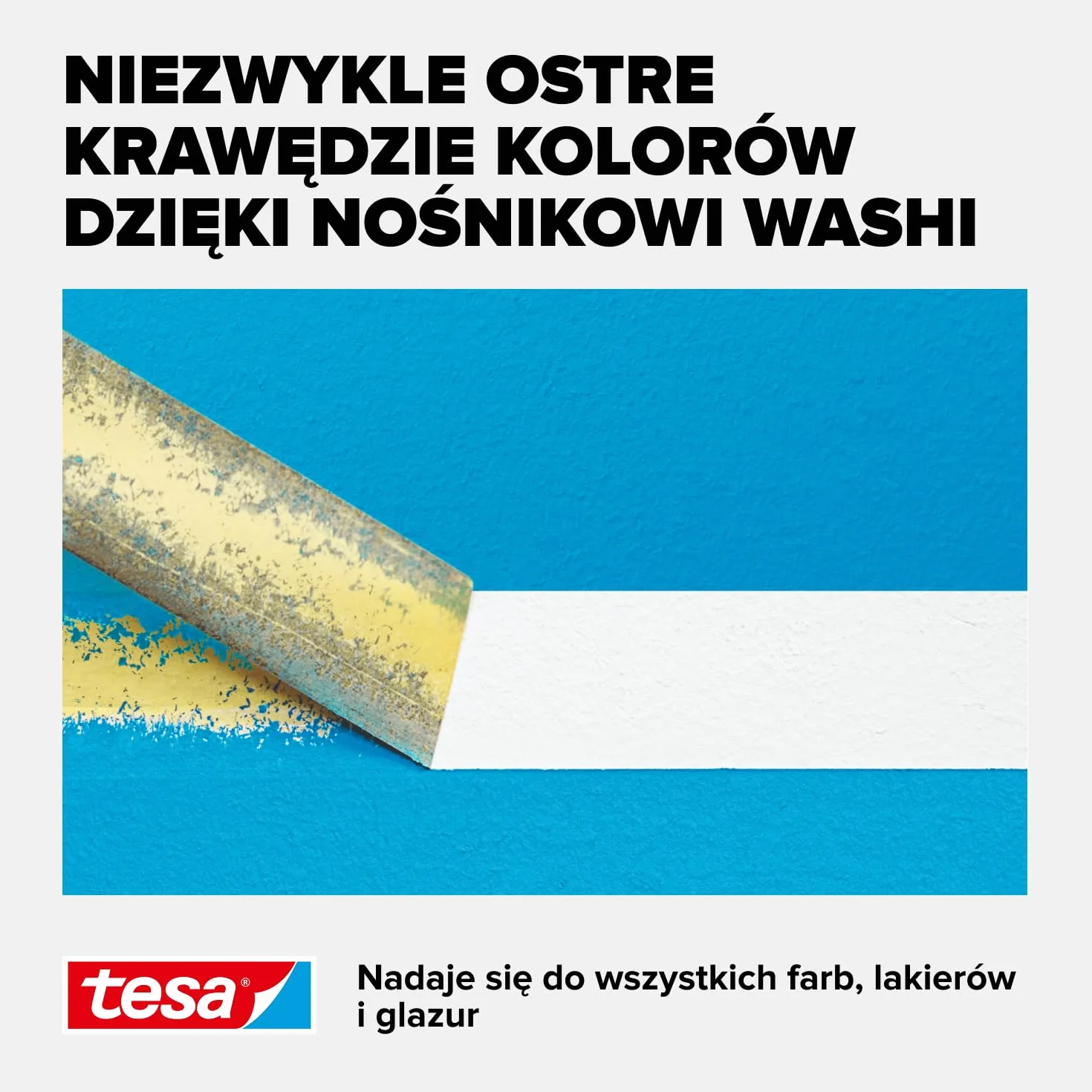 tesa Professional - malarska taśma maskująca z cienkiego papieru Washi do wyjątkowo precyzyjnego maskowania podczas malowania - do stosowania wewnątrz i na zewnątrz - 25m x 25mm