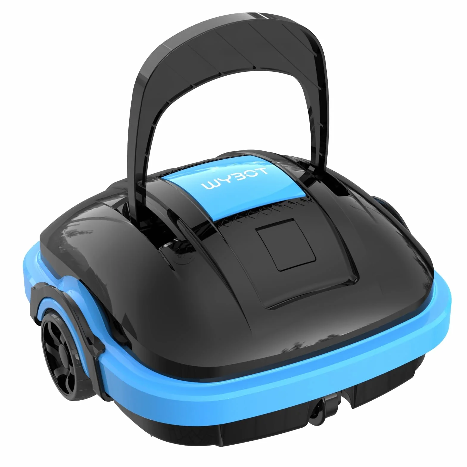 WYBOT Robot do basenu o powierzchni 50 m², robot czyszczący z podwójną ruchem i samodzielnym parkingiem | Robot basenowy bezprzewodowy odkurzacz z baterią, czarny