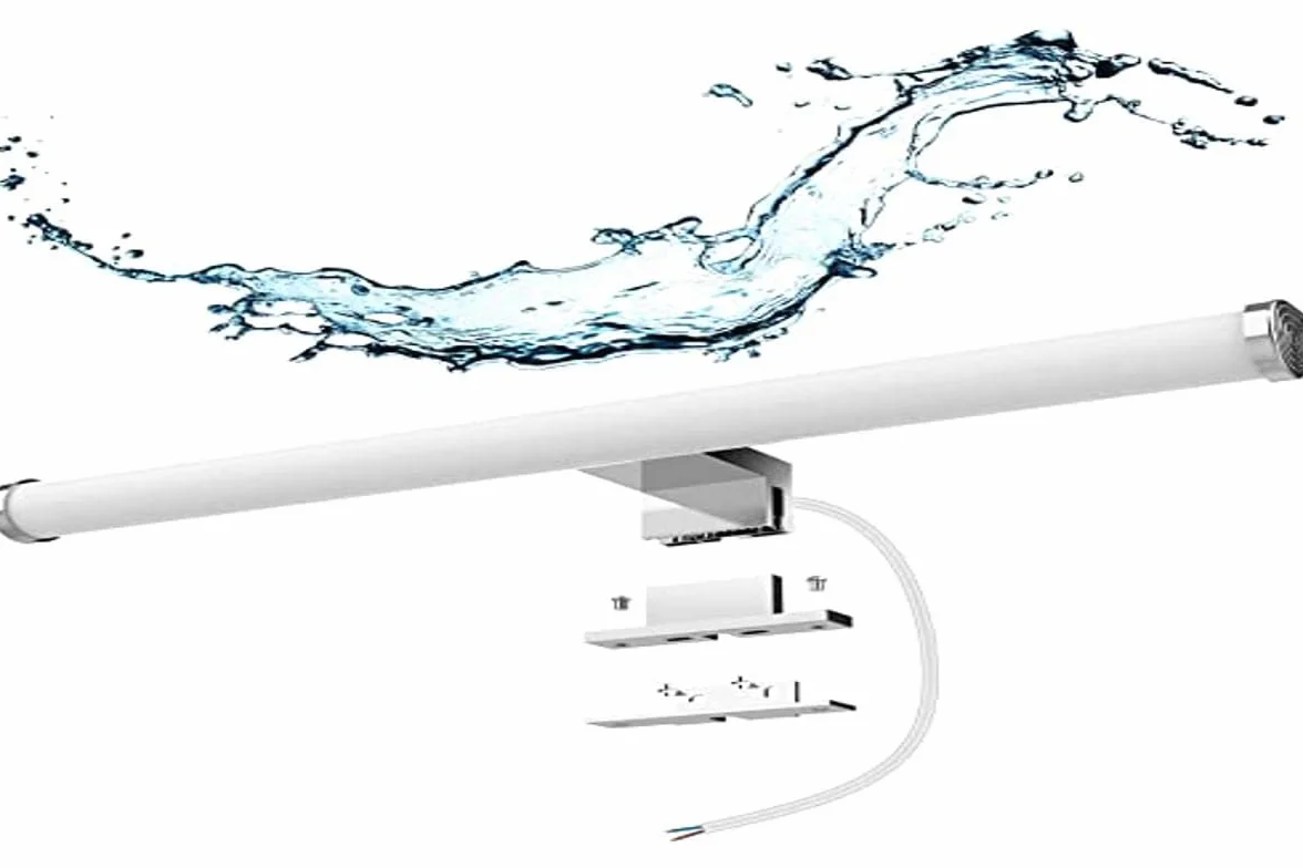 LED lustro łazienkowe, 10W 1200LM 40cm neutralna biel 4000K, montaż 3 w 1 IP44 230V kinkiet lampa lustrzana, bez migotania lampa łazienkowa oświetlenie ścienne: 400mm