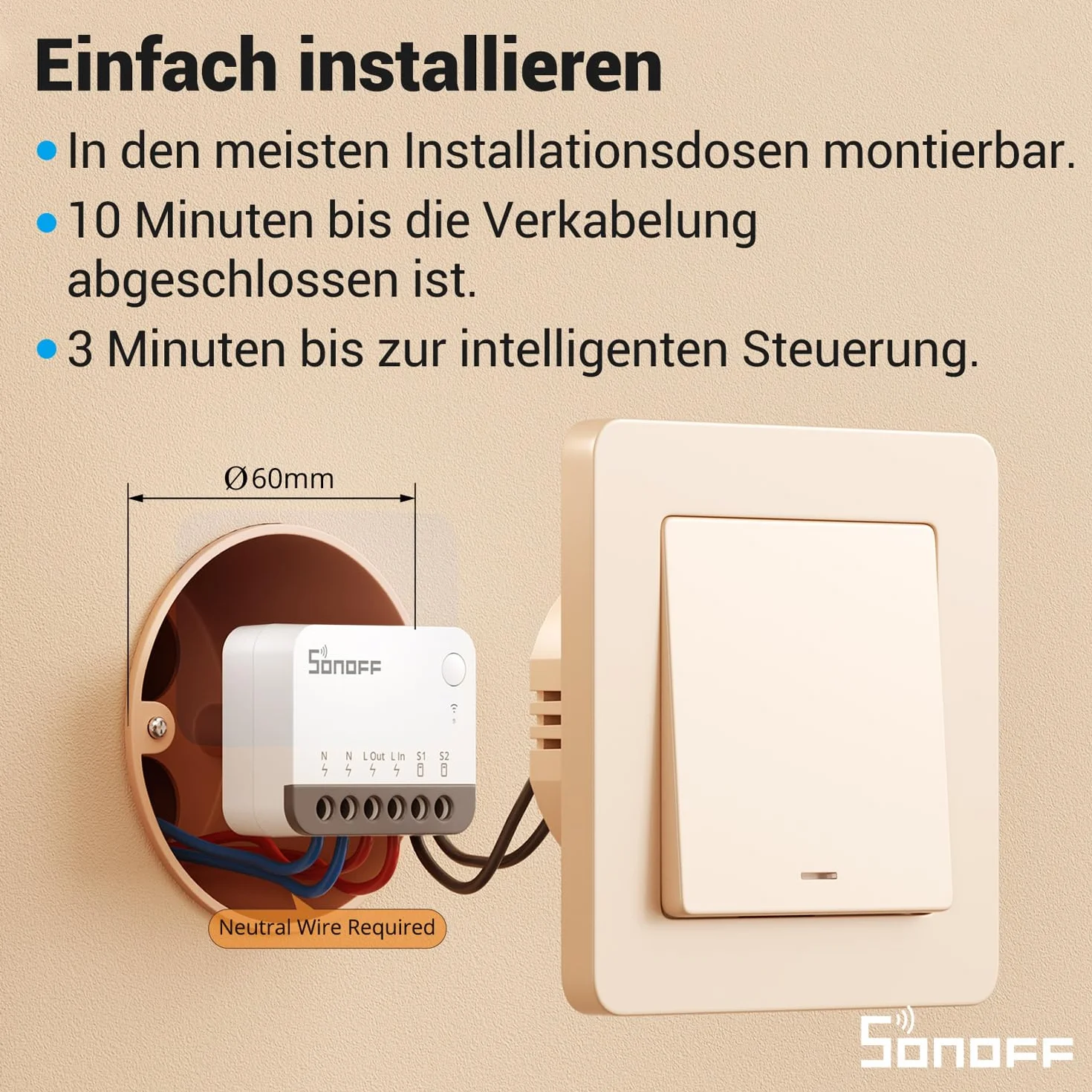 Mini inteligentny przełącznik ZigBee, włącznik światła SONOFF ZBMINIR2, kompatybilny z Alexą, SmartThings Hub, Google Home i SONOFF ZBBridge, wymagany koncentrator bramy ZigBee 3.0