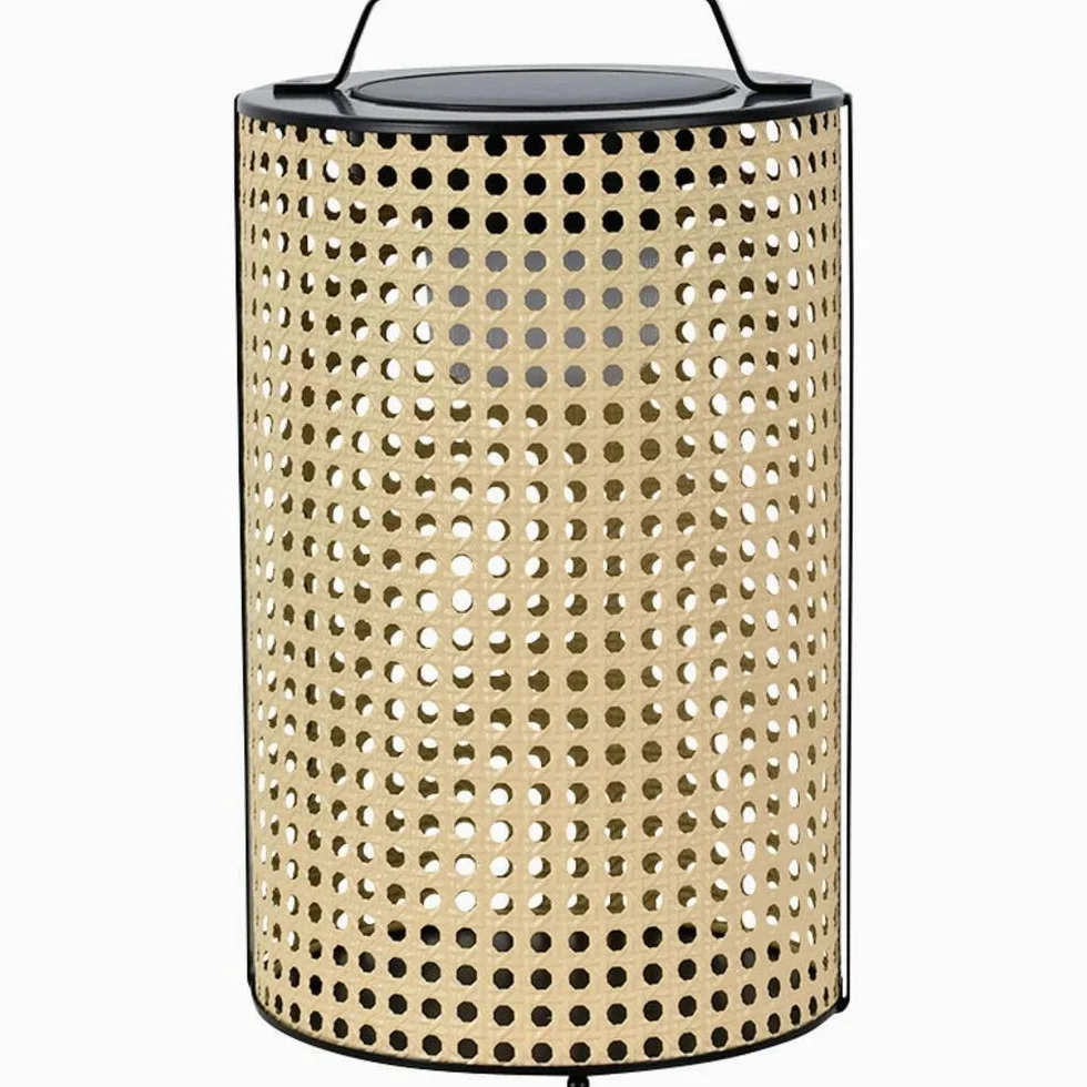 V-TAC 24287 VT-84043 solarna lampa ogrodowa LED 1,2 W drewno, czarna