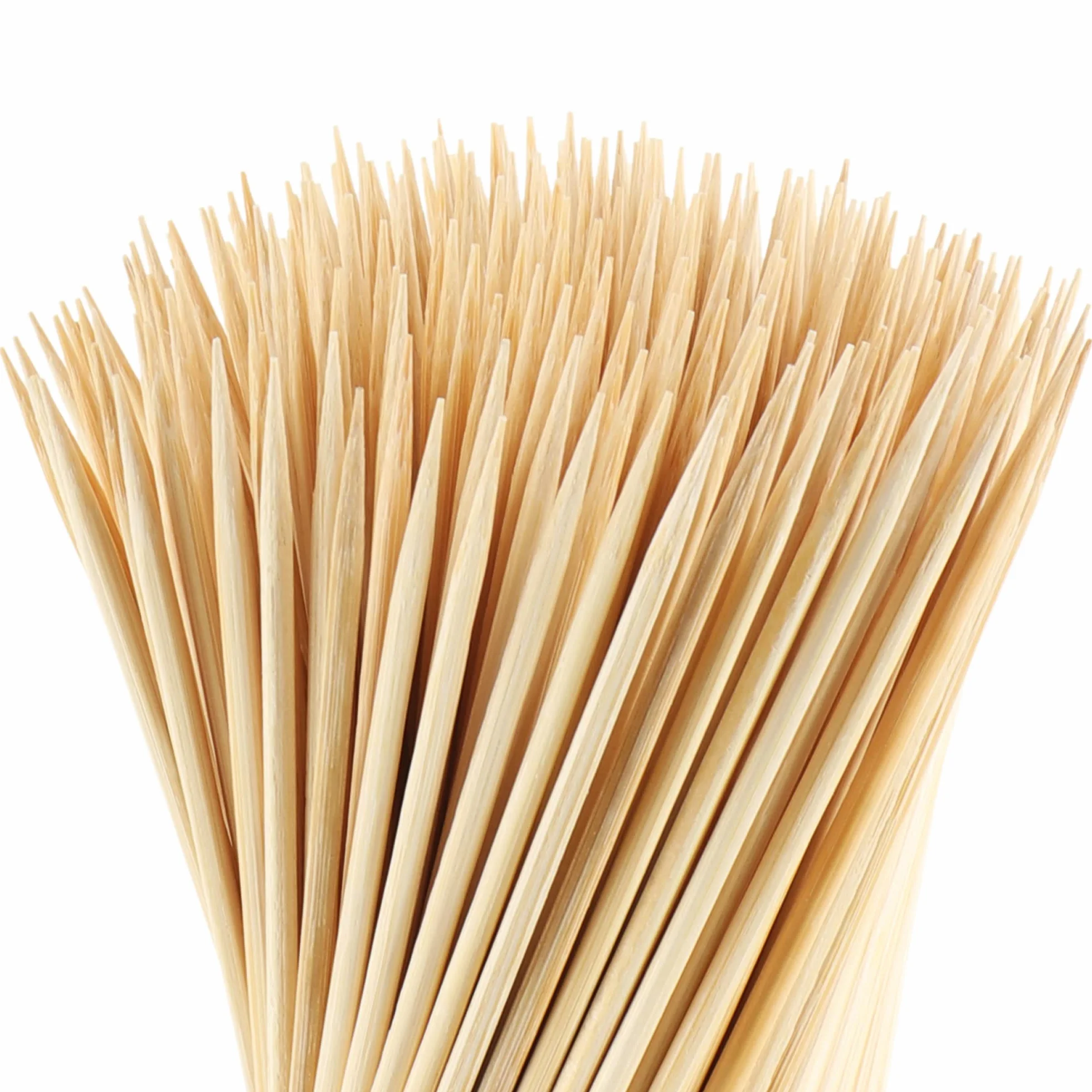 com-four® 500x bambusowe szaszlyki do przekasek - dlugie drewniane szaszlyki do szaszlyków miesnych i warzyw - szaszlyki do grilla (500 sztuk - 20 cm - naturalny)