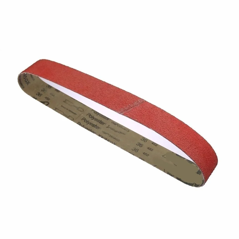 Zestaw 4 ceramicznych pasów ściernych do szlifowania, ziarnistość 36-120, wiele rozmiarów, do szlifowania metalu(P60,762X25mm)