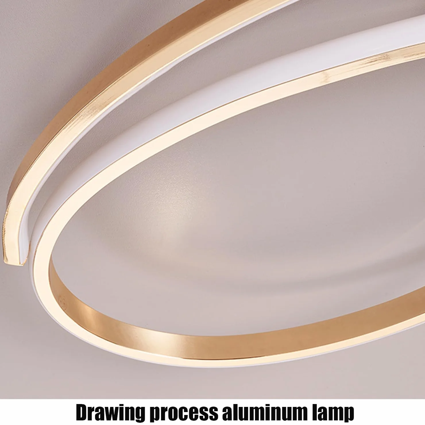 Nowoczesna lampa sufitowa LED Oświetlenie sufitowe Ściemnialne ze zdalnym sterowaniem Jadalnia Lampa wisząca Kreatywne oświetlenie sufitowe Nowoczesne oświetlenie wiszące w salonie (Złoty, 100cm)