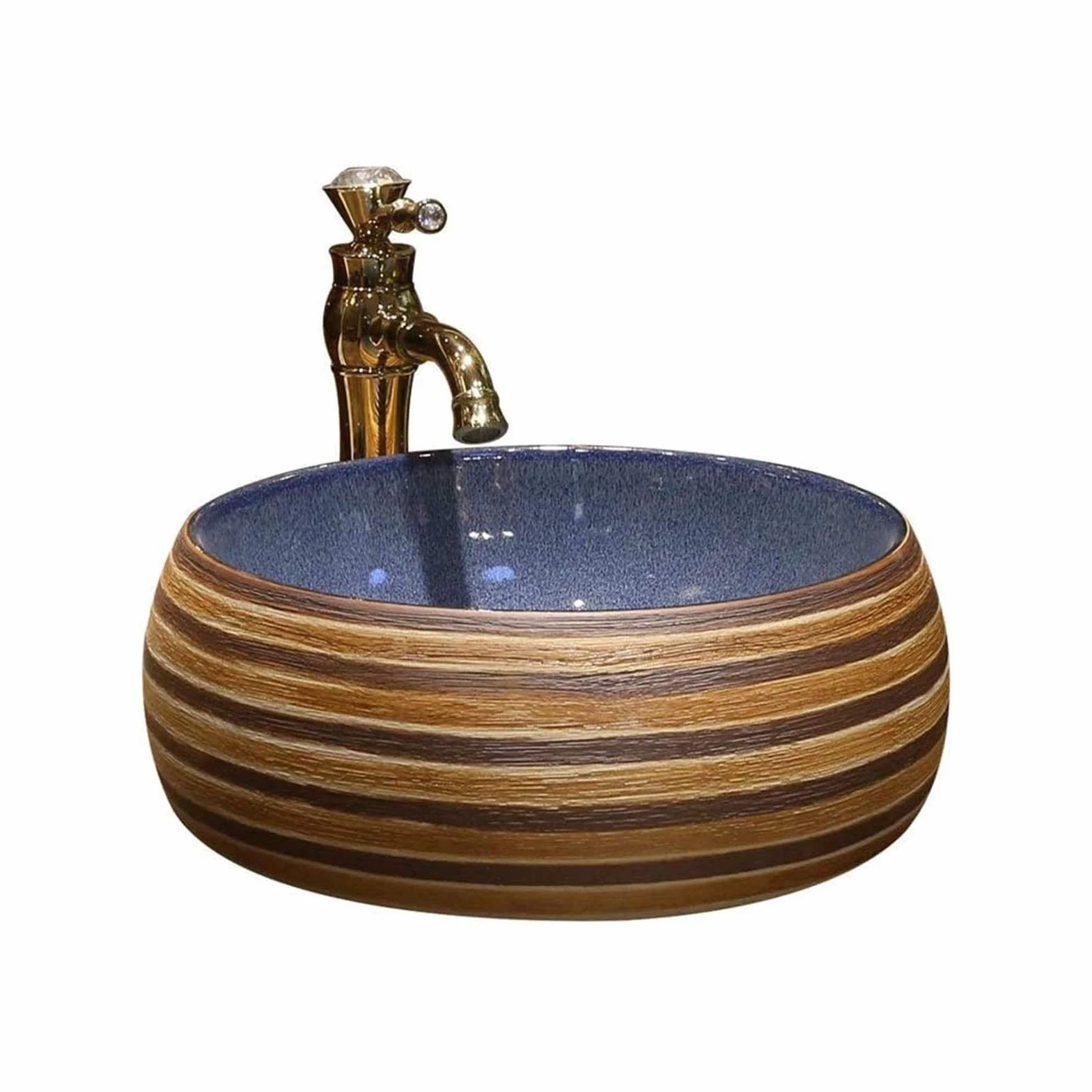 Ceramiczna umywalka umywalka kamień naturalny owalny wpuszczany grawerunek wzór sztuka nad blatem umywalka okrągła ceramiczna umywalka retro umywalka domowa umywalka