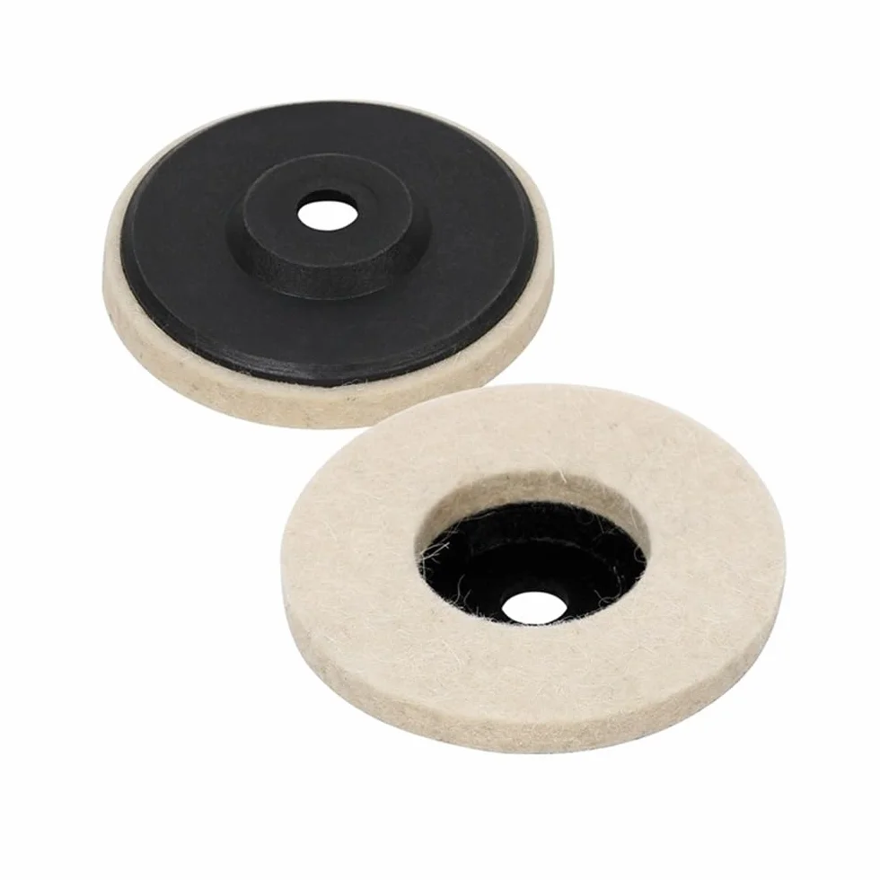 Tarcza polerska do polerowania bawełny, zestaw 2 tarcz wełnianych, biała 50 mm/75 mm do szlifierki kątowej(50 * 10 * 7mm)