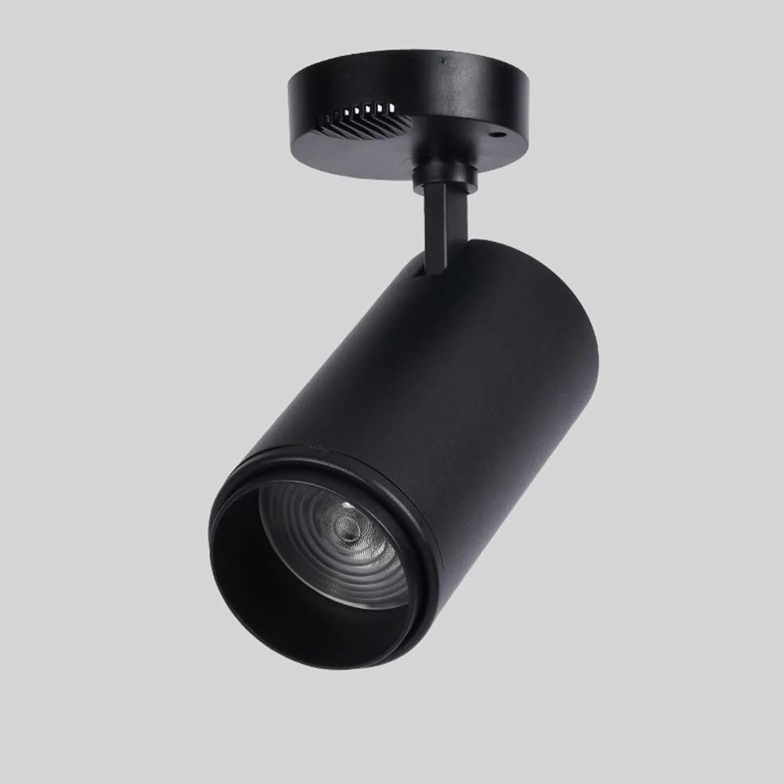 Płasko zamontowany obrotowy. Lampa sufitowa - Downlight regulowana 7 W z podstawą (ciepłe światło 3000K) (ciemne, 4000K neutralne światło)