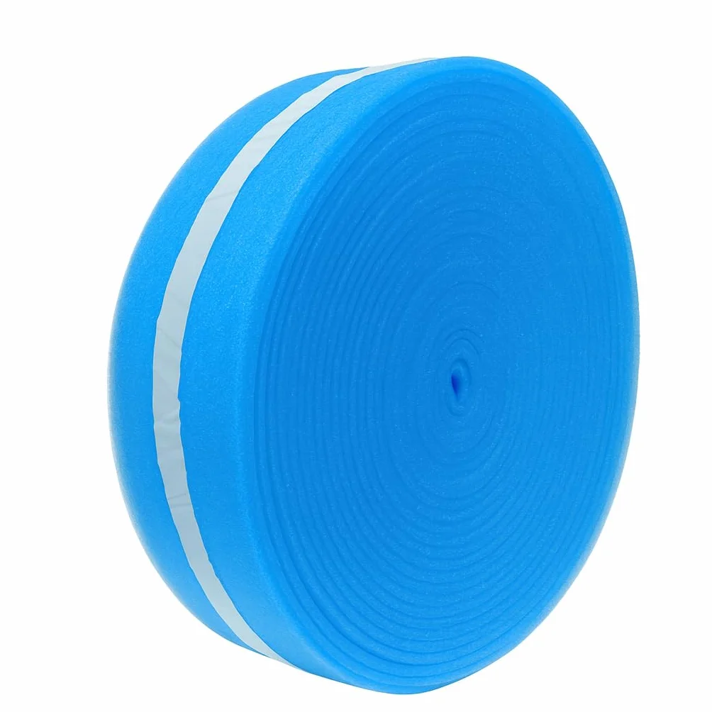 Taśma brzegowa dylatacyjna 50 m, do ogrzewania podłogowego, 150 x 8 mm, 2 rolki, z zakładką foliową, samoprzylepne, izolacja krawędzi, ogrzewanie podłogowe, niebieskie, trwałe
