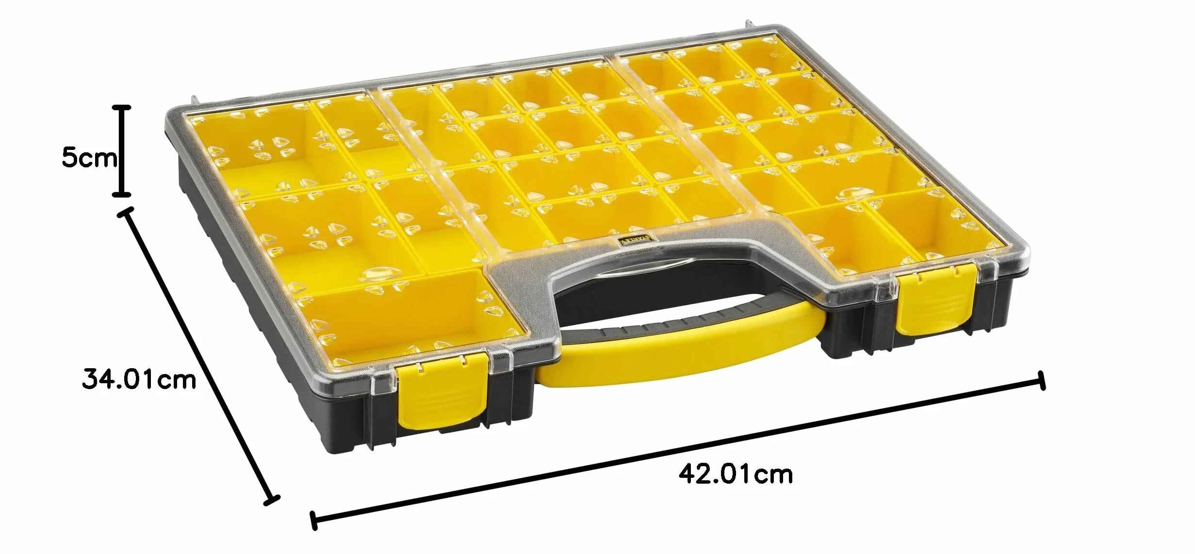 Stanley 1-92-748 Skrzynka Narzędziowa Organizer Pro, Czarny, Żółty