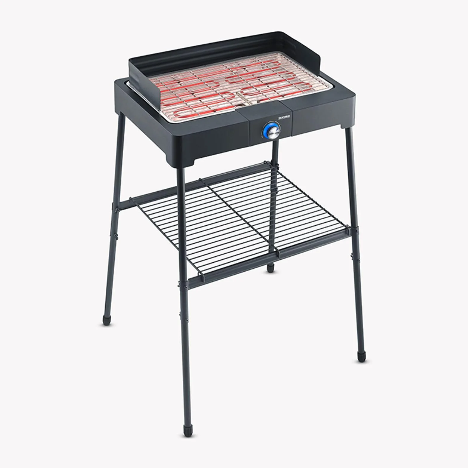 Severin Grill Elektryczny 2200 W Czarny Srebrny
