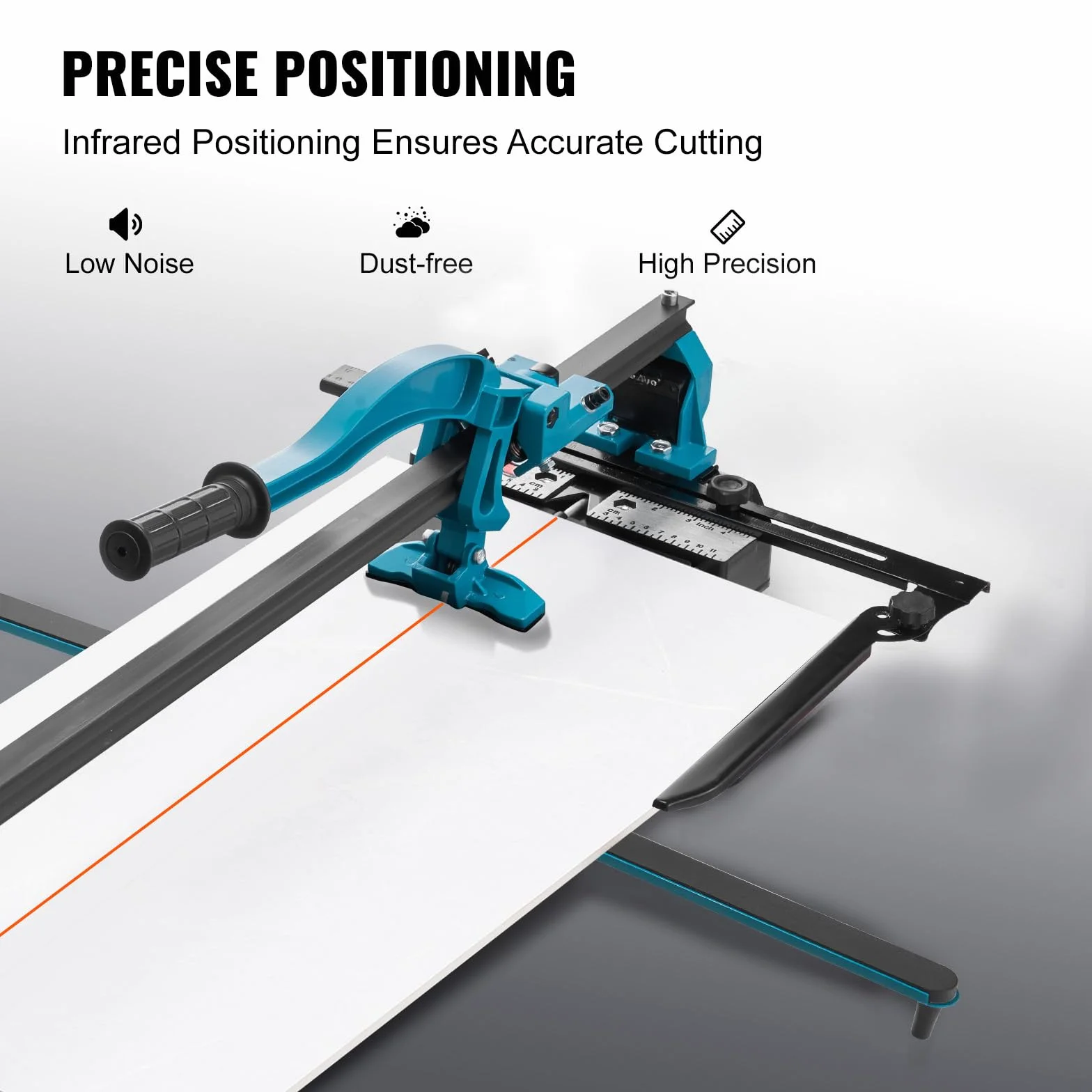 VEVOR 1200 mm ręczna przecinarka do płytek długość cięcia wydajność cięcia 120 cm z regulowaną funkcją pozycjonowania