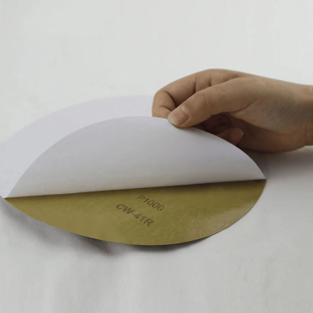 Papier ścierny z węglika krzemu, średnica 250 mm, 50 szt. do szlifowania i polerowania metalu, drewna i materiałów syntetycznych(With Adhesive 1500mesh)