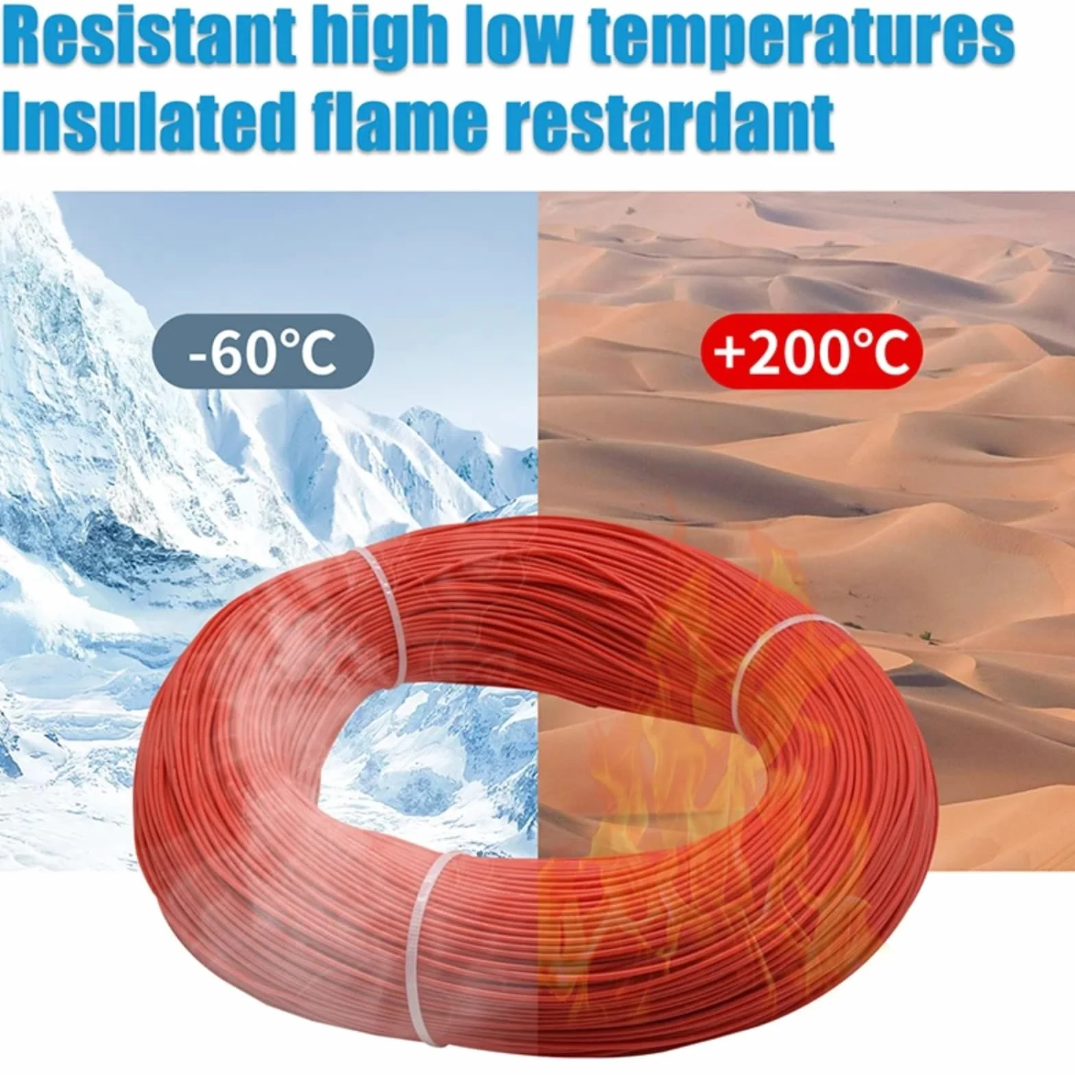 1 ~ 50 m Elastyczne kable silikonowe 28 26 24 22 20 18 16 15 14 13 12 10 AWG wysoka temperatura miękka miedź (WHITE; 1 metr; 10AWG)