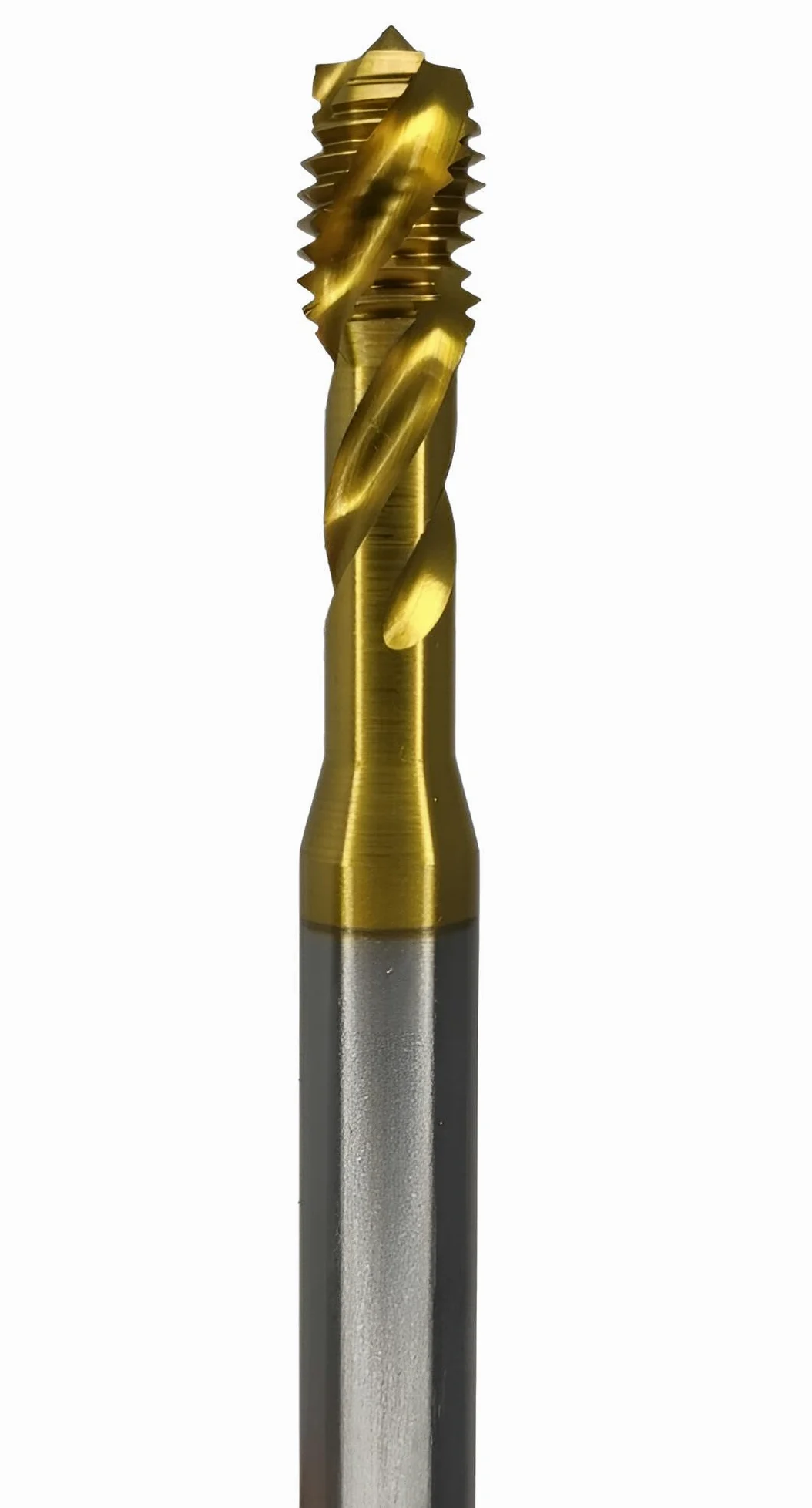 HSS-E Co5% gwintownik maszynowy z powłoką TiN, oksydowany lub pusty do wyboru – gwintownik kobaltowy 40° do otworów nieprzelotowych, kształt C do 800 N/mm² (TiN, M20)