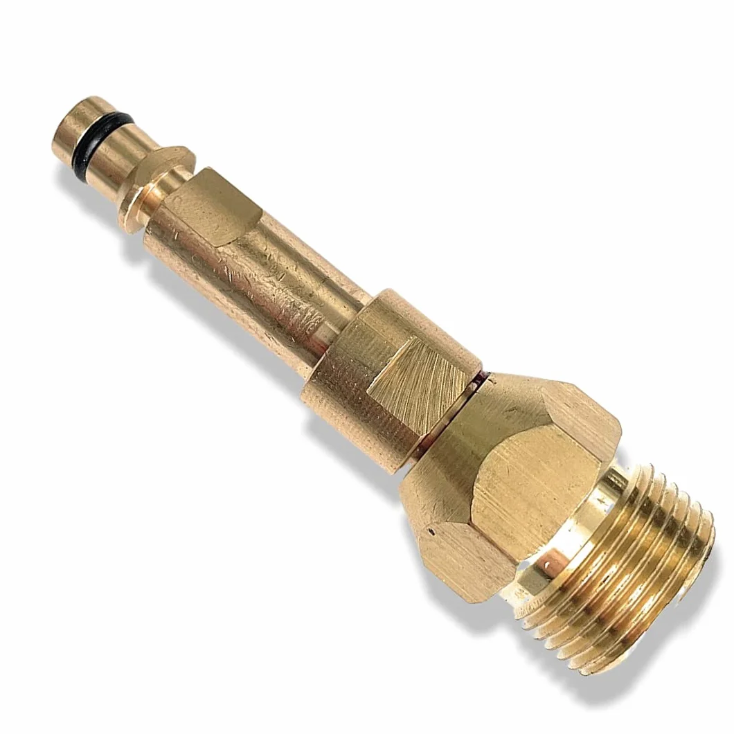 M&M Smartek Adapter Quick-Click pasujący do węży wysokociśnieniowych z M22 x 1,5 IG - do Kärcher, Kränzle i wielu innych - ok. 8,5 cm długości