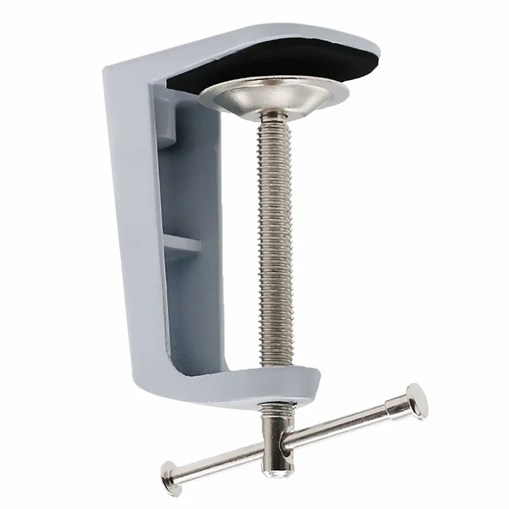 Metalowe regulowane ramię zacisk biurkowy lampa stołowa klips uchwyt stojak biały