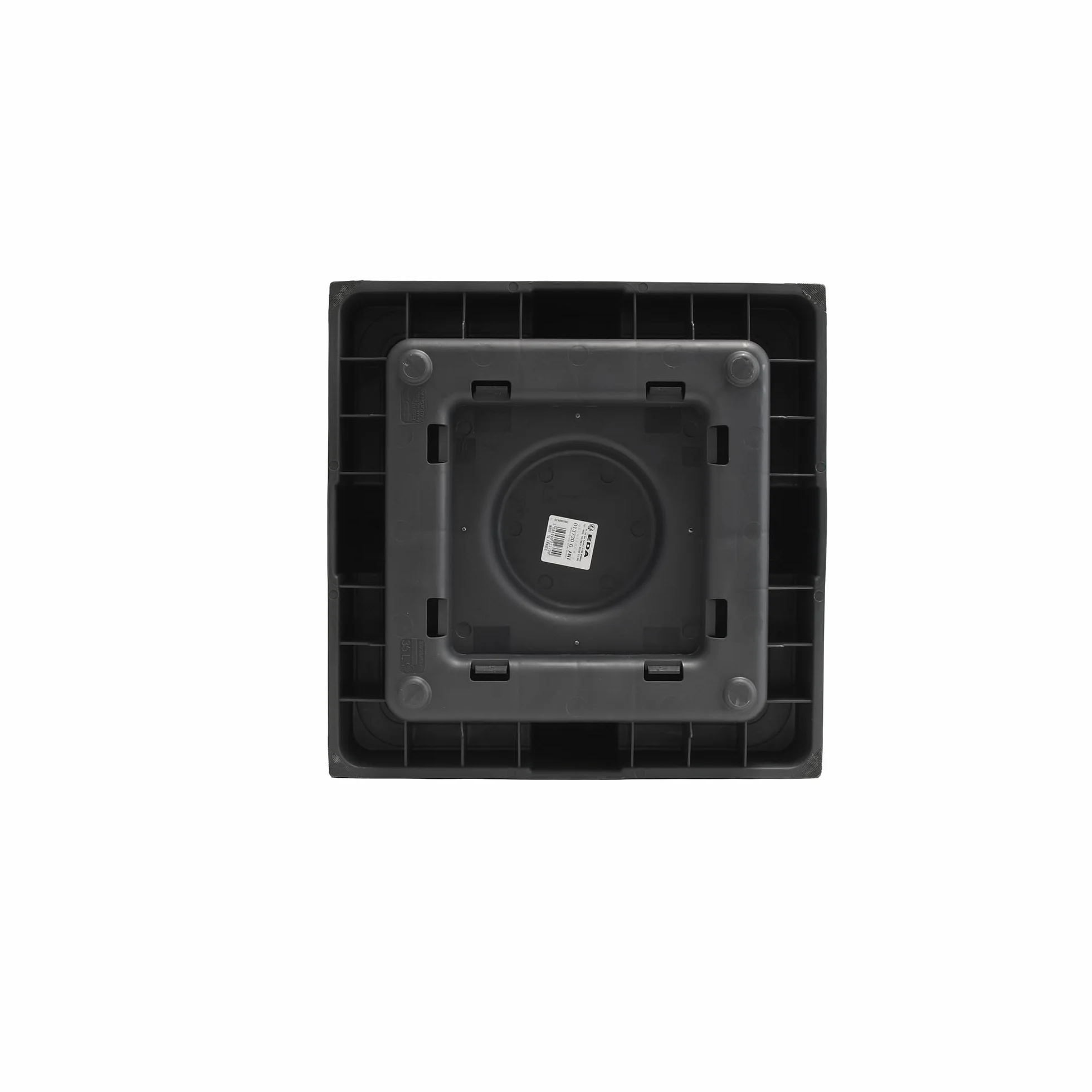 EDA Plastiques Volcania 13730 BR T SX1 ozdobna doniczka kwadratowa 40 x 40 x 40 cm