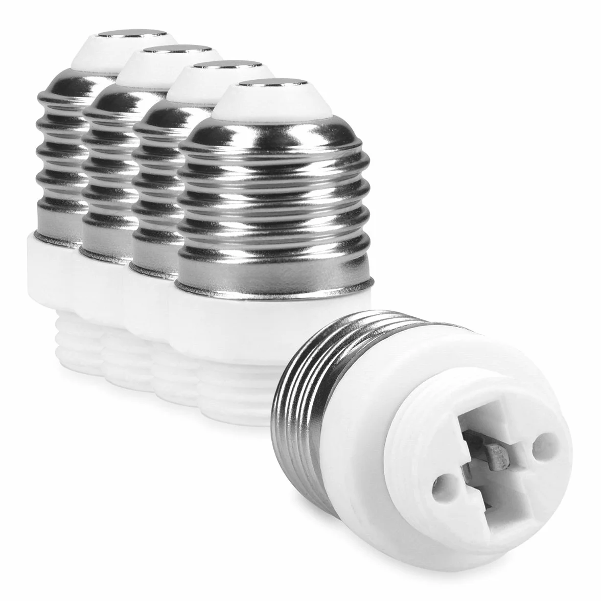 kwmobile 5 x adapter do lampy konwerter E27 oprawka na gwint G9 do lamp LED, halogenowych, energooszczędnych