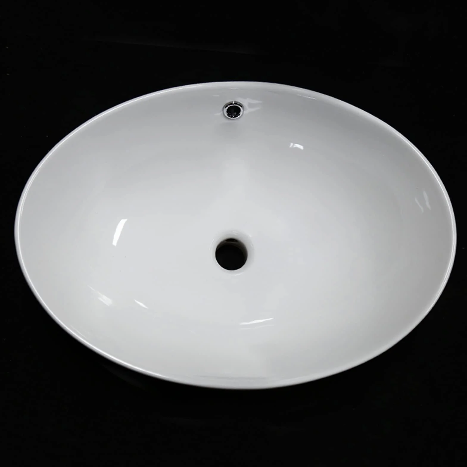 Zlewozmywak łazienkowy biały owalny zlew łazienkowy miska częściowo wpuszczana nad blatem ceramiczny zlew 56 cm x 40 cm ceramiczny blat łazienka umywalka umywalka statek zlew
