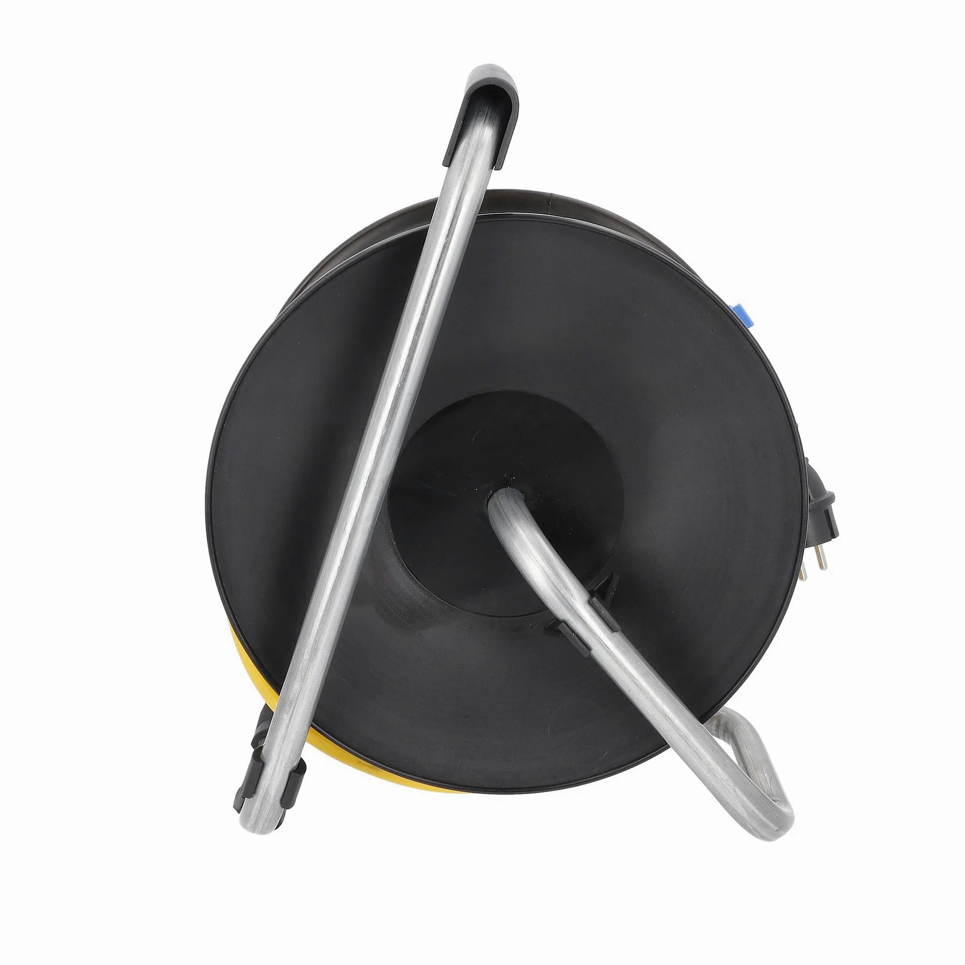as - Schwabe 10137 Professional Kabel Kołowrotek z 3 Gniazdami Ochronnymi, IP44, 230 V/16 A, Długość Kabla 40 Metrów, Czarny